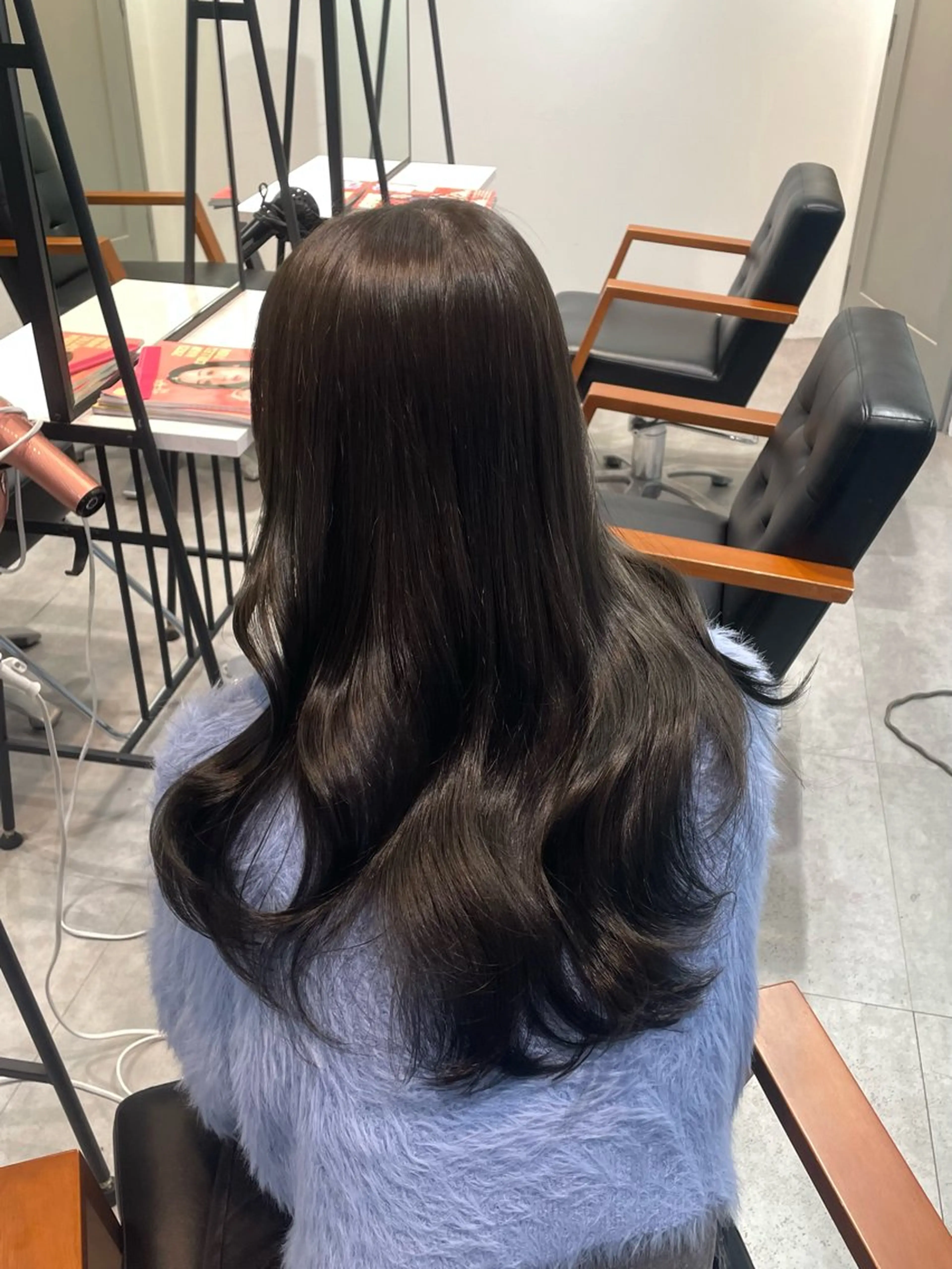 ロング 髪質改善 縮毛矯正 トリートメント FORTE TIARA横浜店所属・mion🦋韓国ヘア 透明感カラー🫧のヘアスタイル