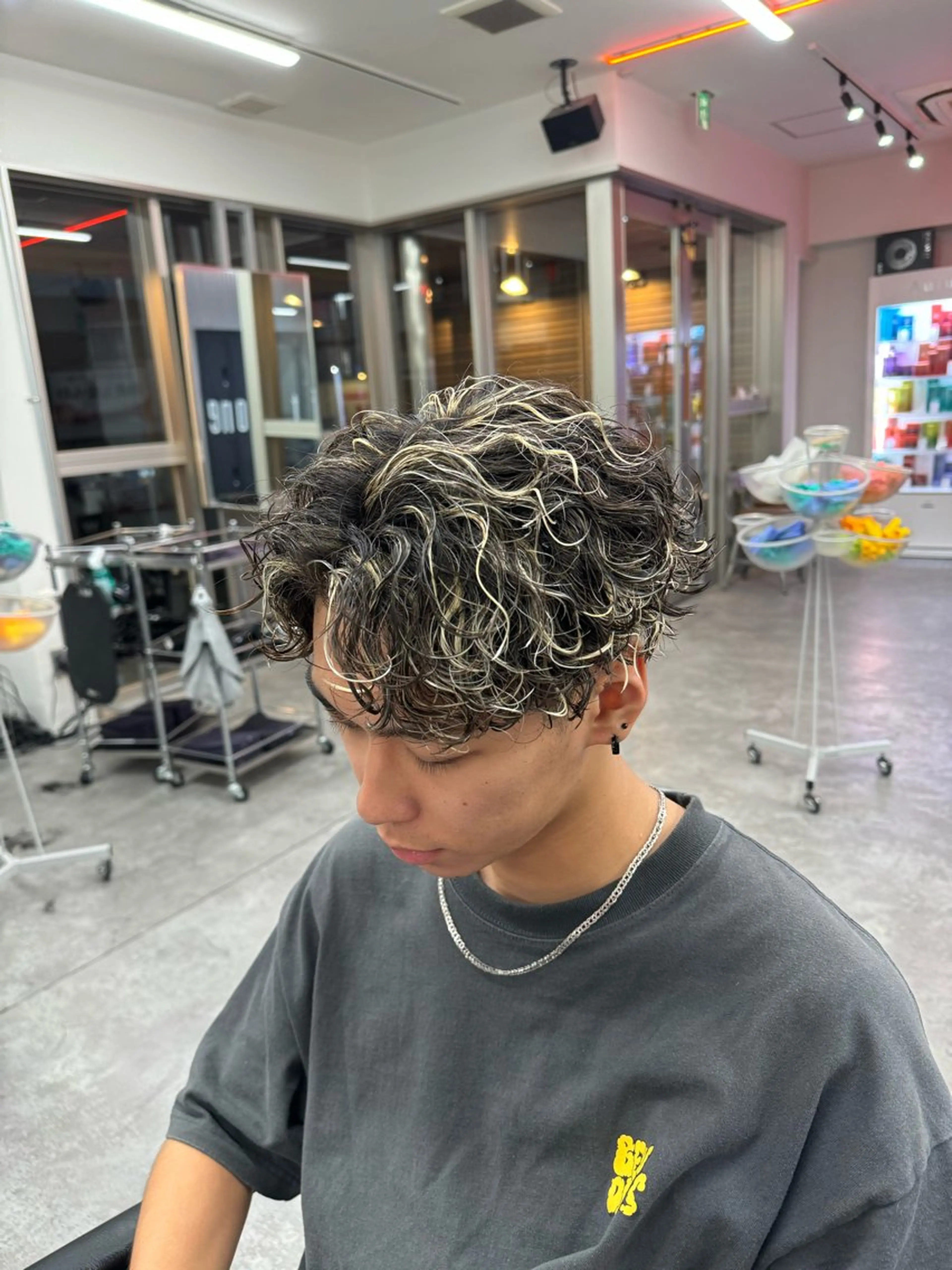 ショート カラー パーマ メンズ 🔥メンズパーマ特化 🔥店長中村雄樹のヘアスタイル