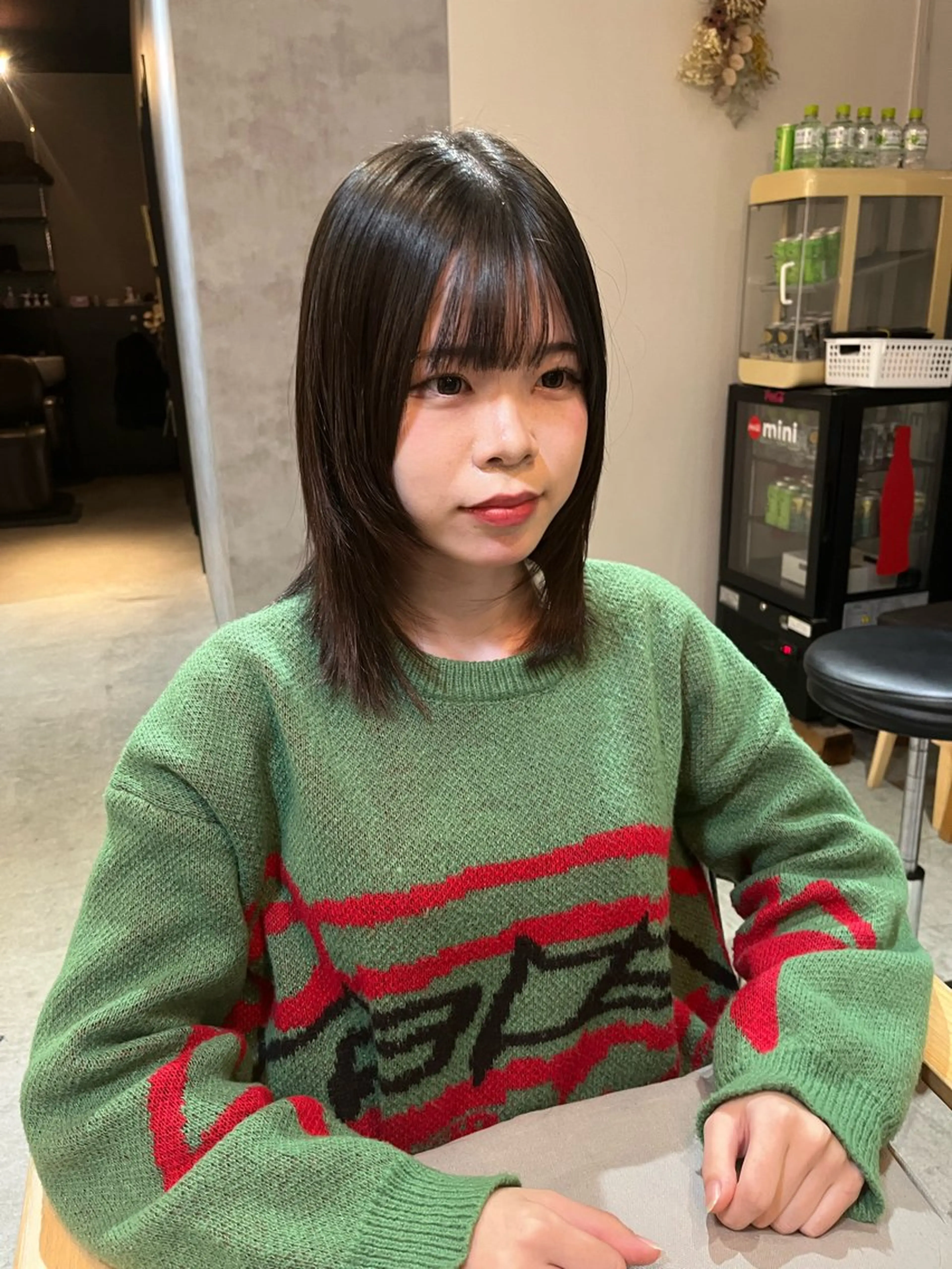 ミディアム ミディアムレイヤー 顔周りカット レイヤーカット Collet Ginza所属・外国人風レイヤー ボブパーマYukiのヘアスタイル