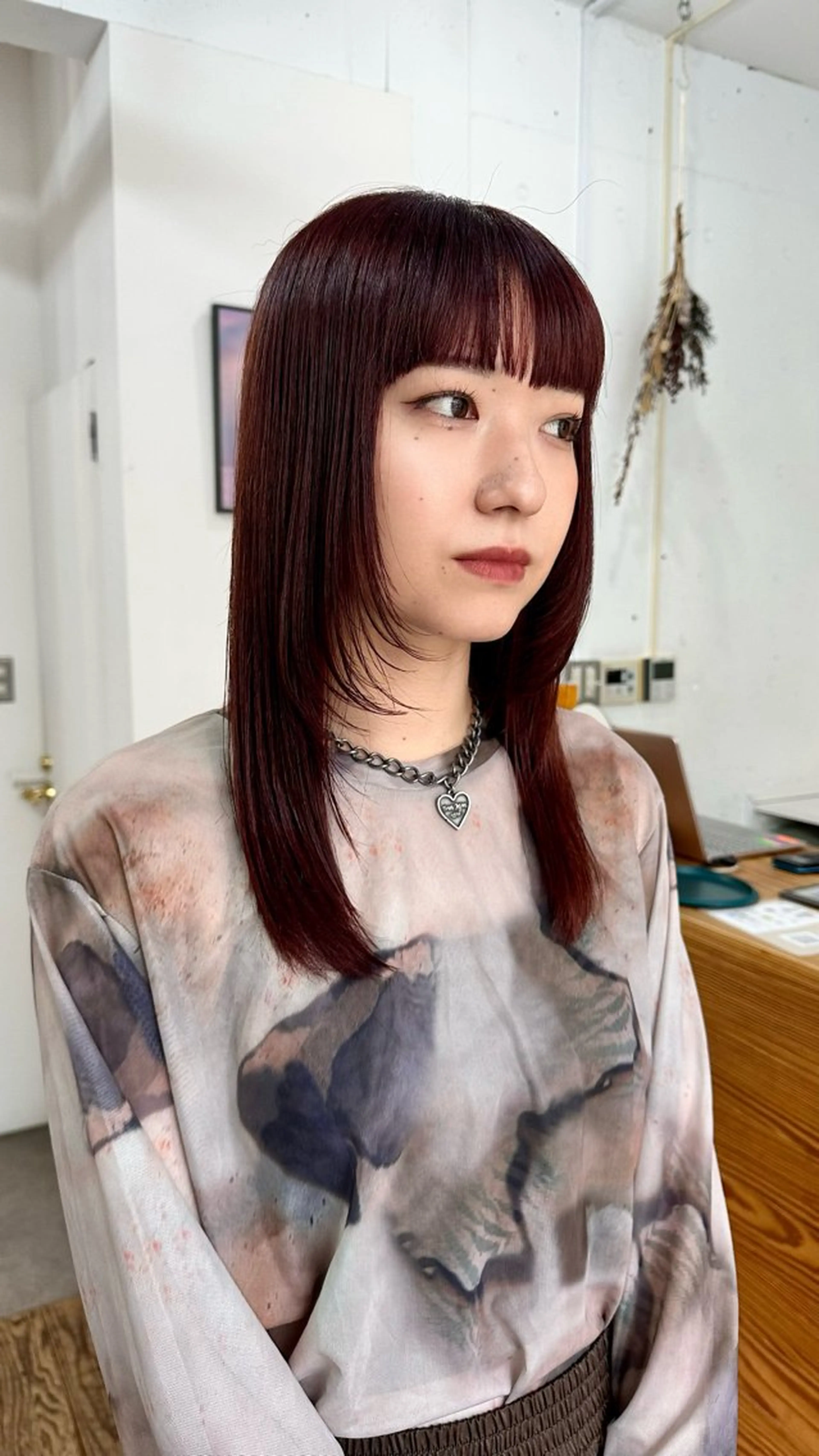 セミロング カラー 🪭risa 暖色/レイヤー🪭のヘアスタイル