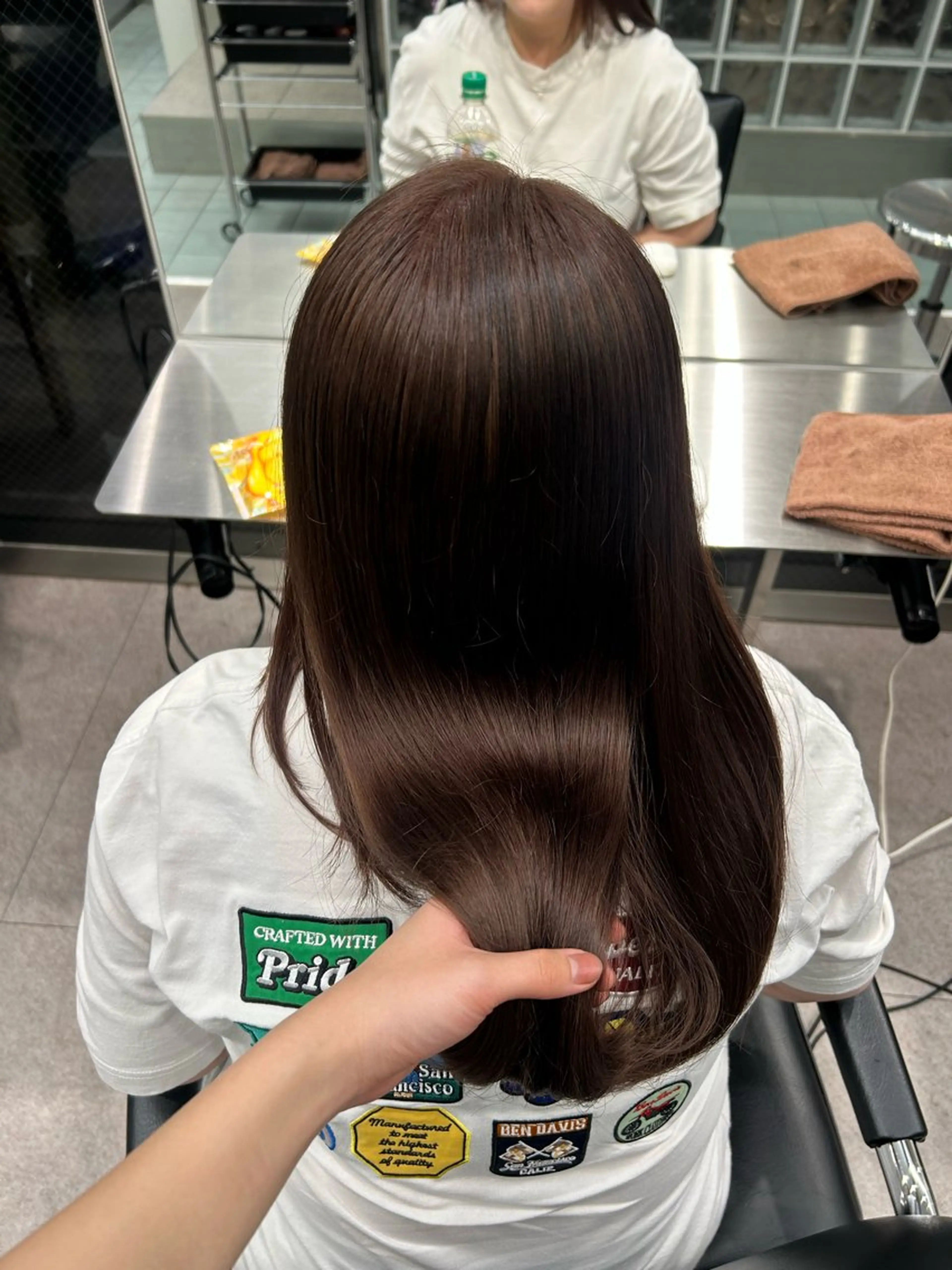 ロング カラー ヘアカラー ミルクティーベージュ /sara💛のヘアスタイル