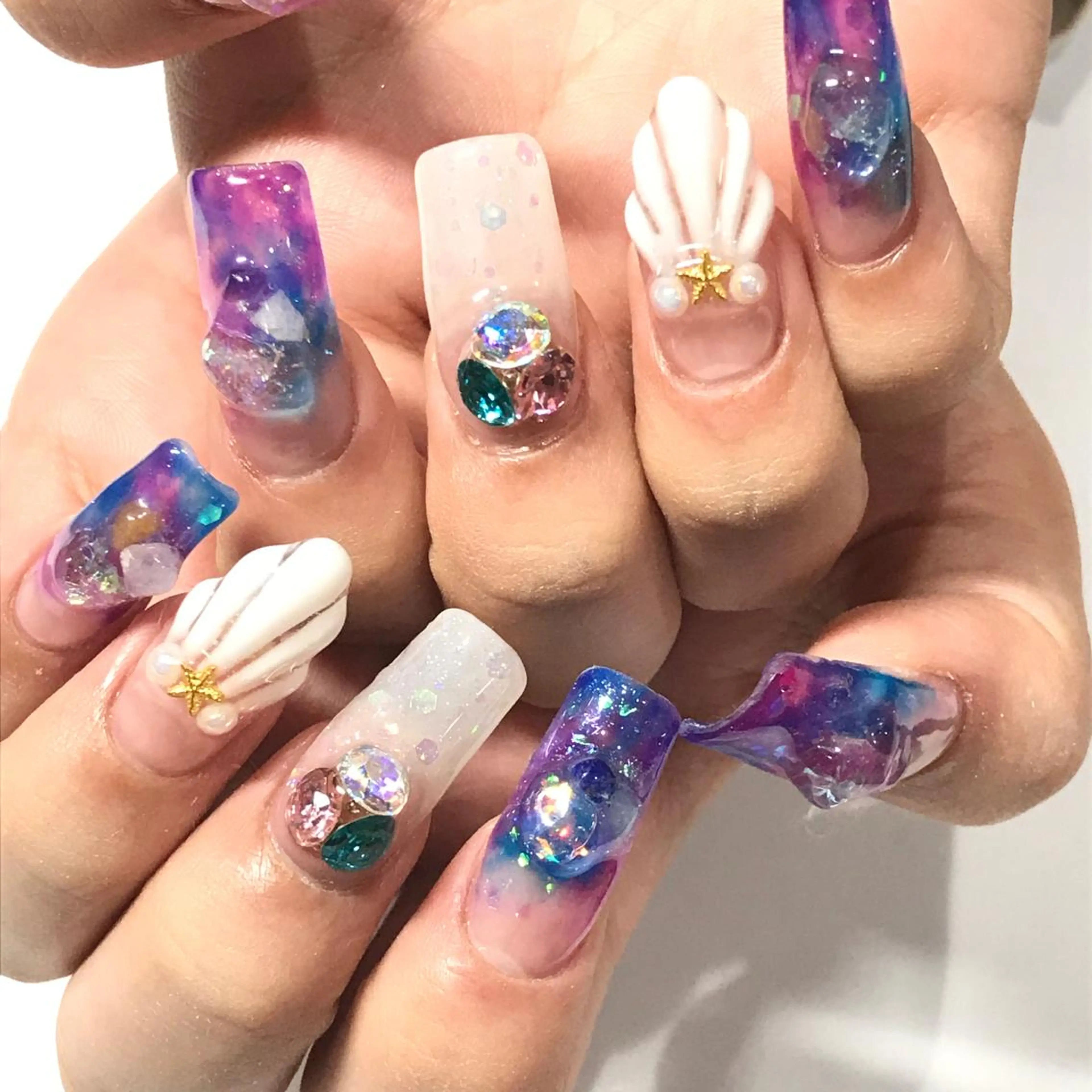 ネイル スカルプネイル 渋谷ビュレネイル Kaoruのネイルデザイン