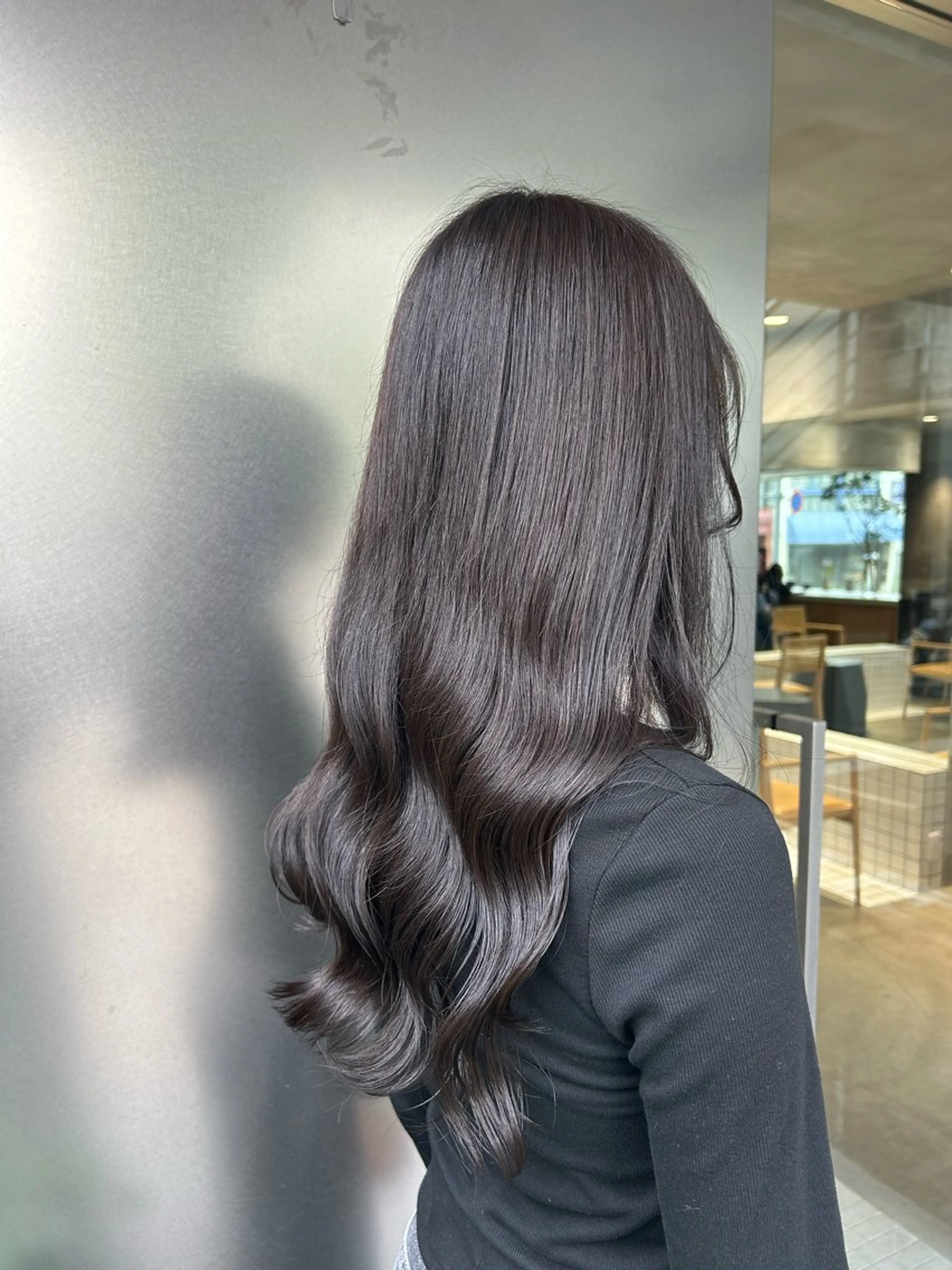 ロング カラー 馬場 菜乃夏のヘアスタイル