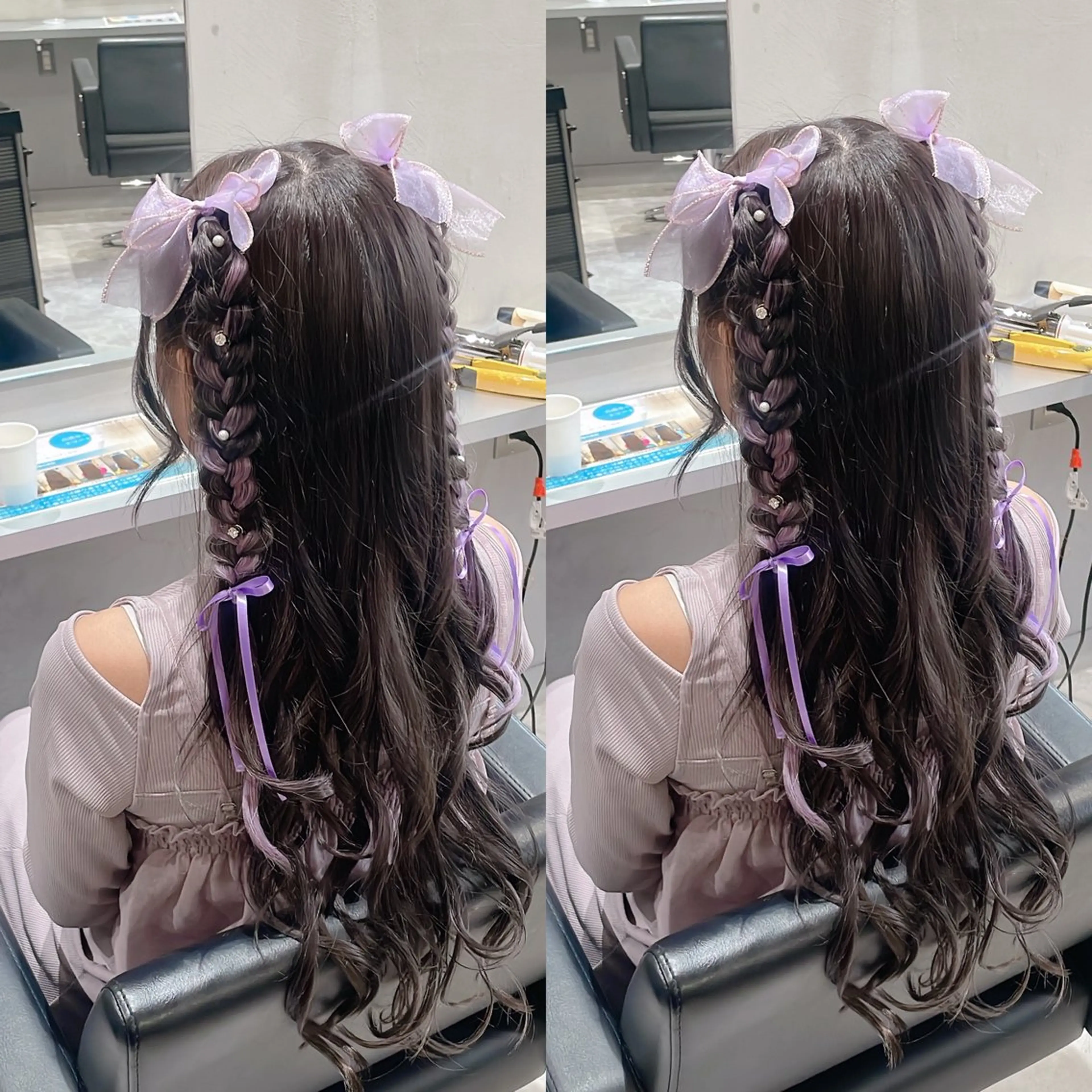 ロング カラー ヘアアレンジ Minami. 🩵 再現性特化ヘアのヘアスタイル