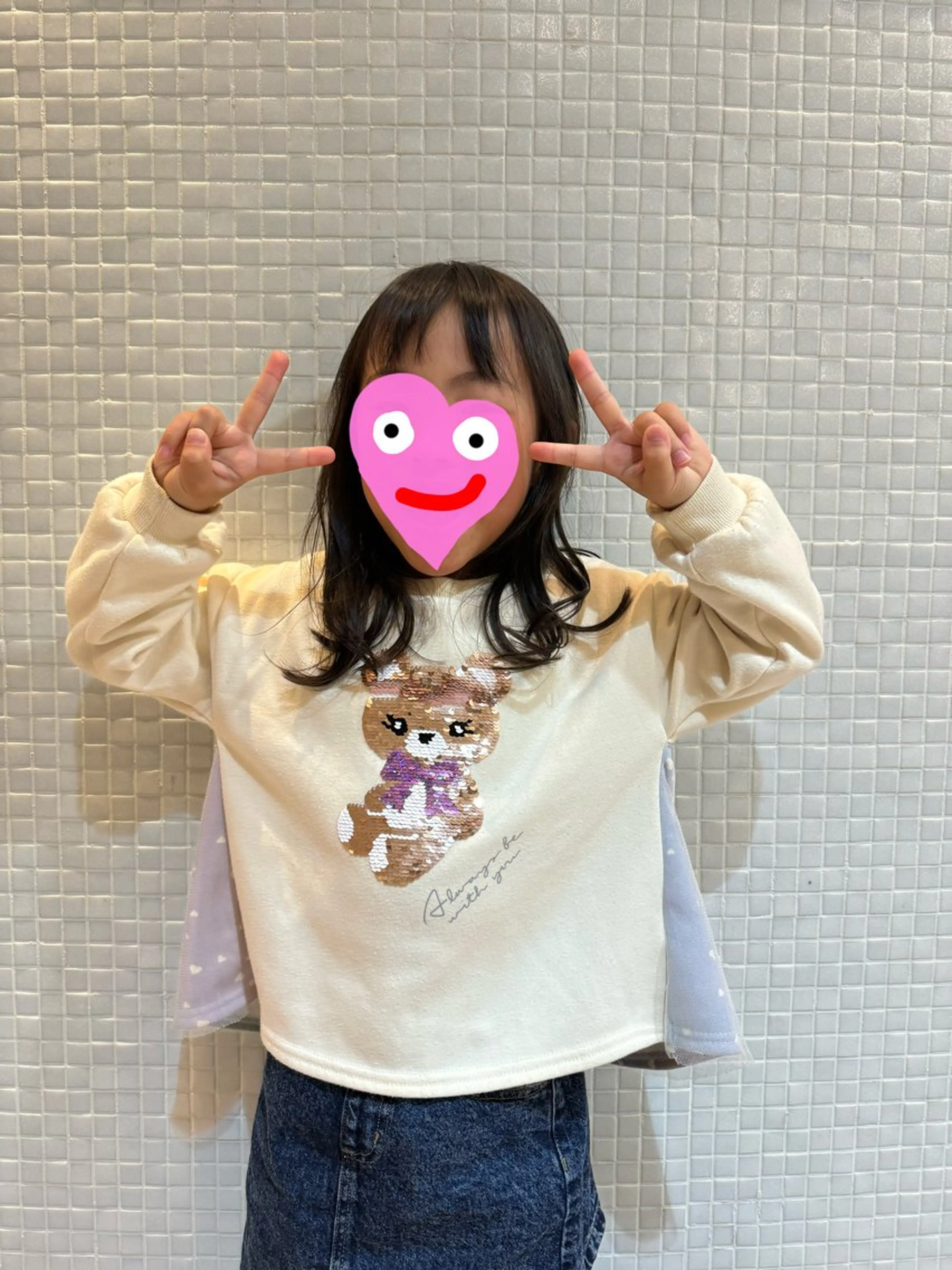 キッズ 郷右近 すずのヘアスタイル