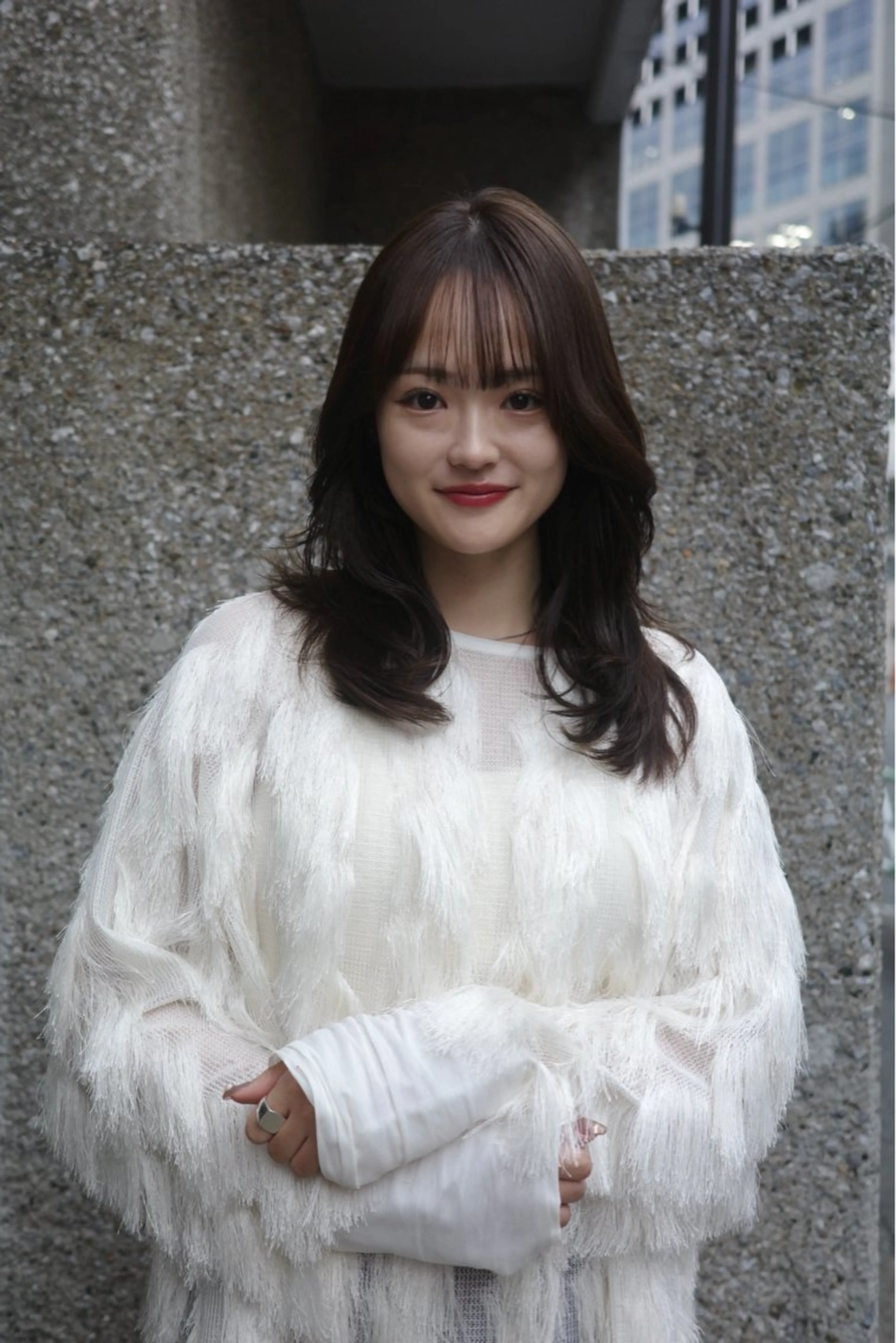 セミロング カット 縮毛矯正 NERO 松井 隆人のヘアスタイル