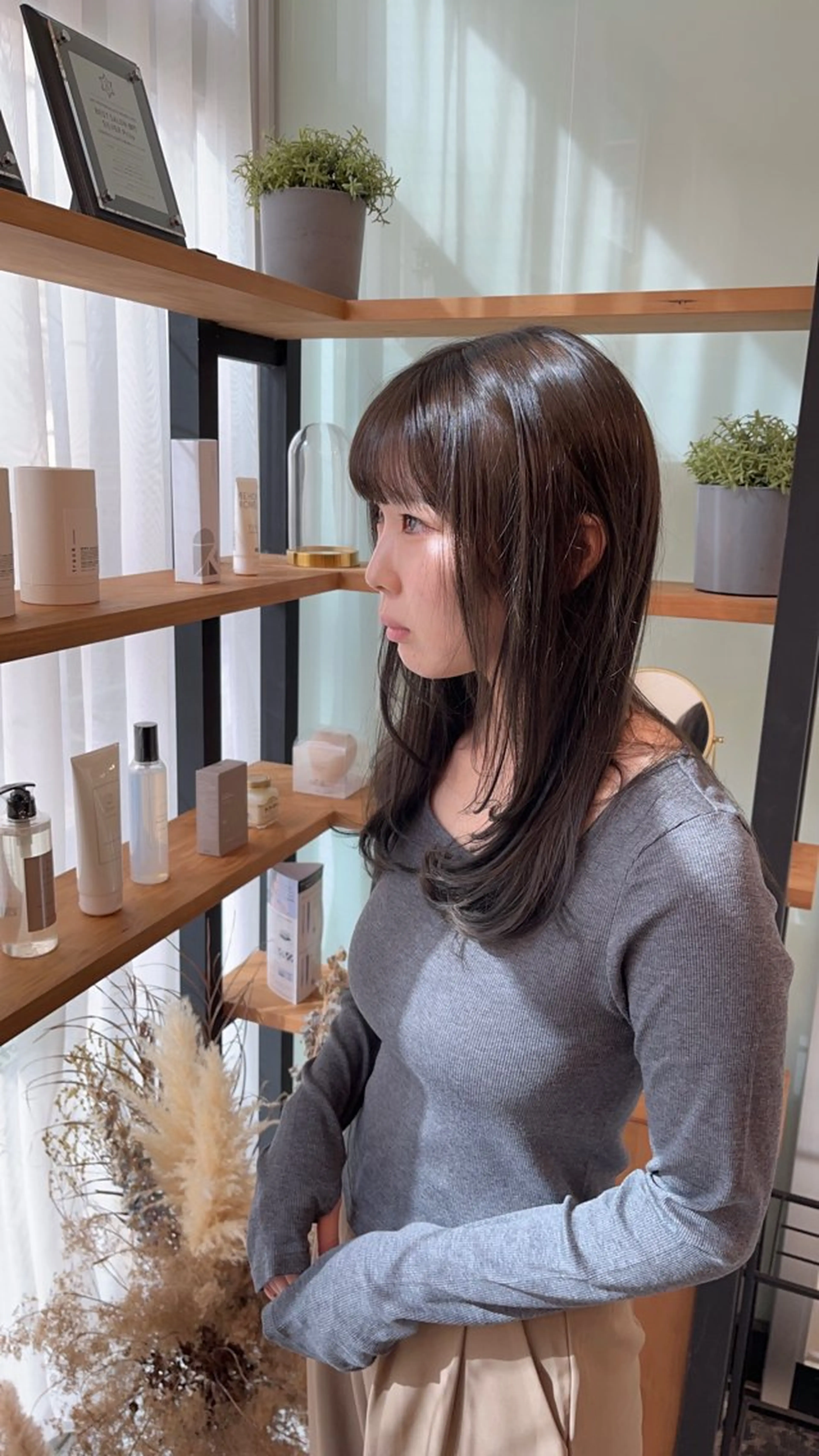 カット＋髪質改善inカラー＋3stepトリートメント＋マイクロバブルクレンジングの写真