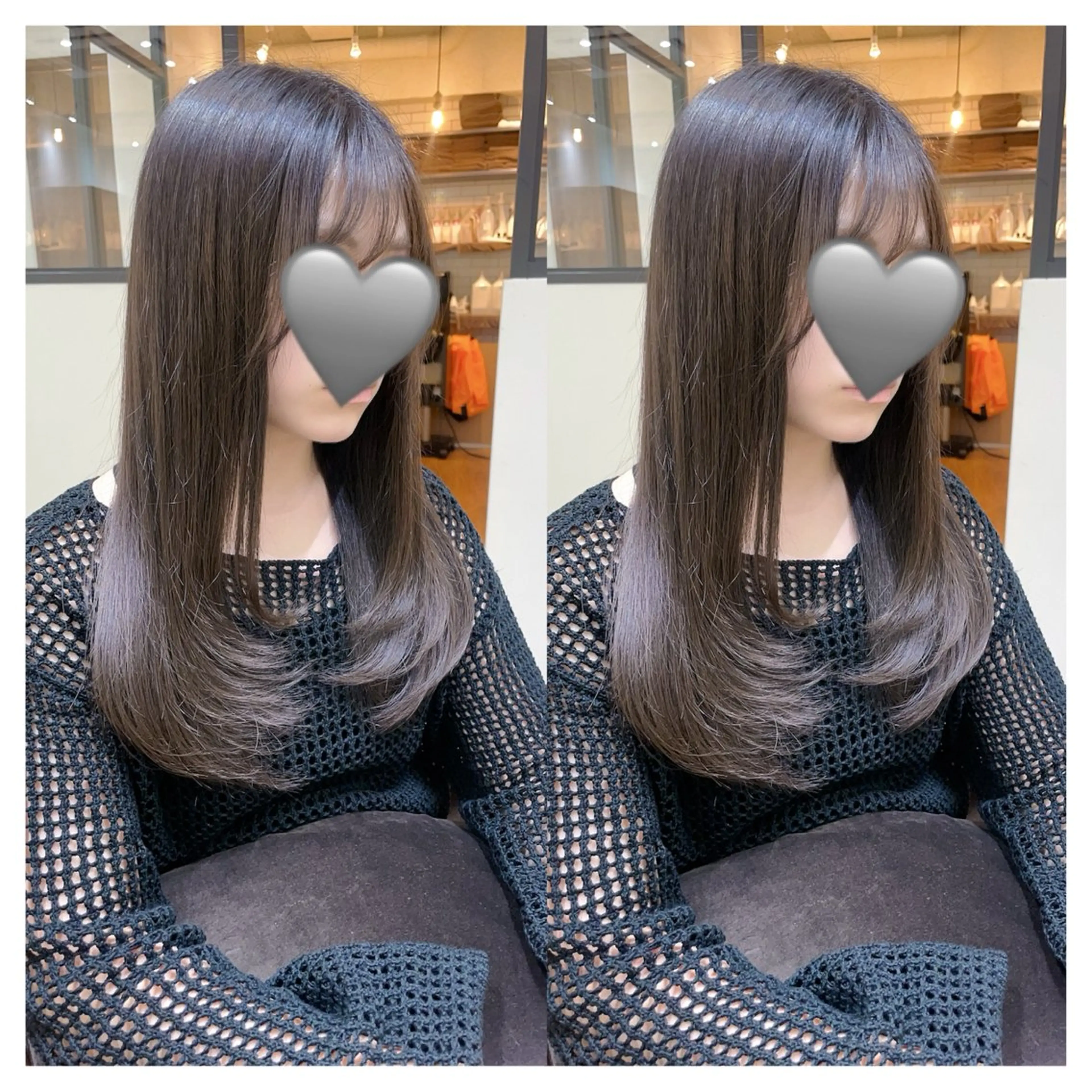 ロング カラー カット ヘアカラー トリートメント 村山 茉衣のヘアスタイル