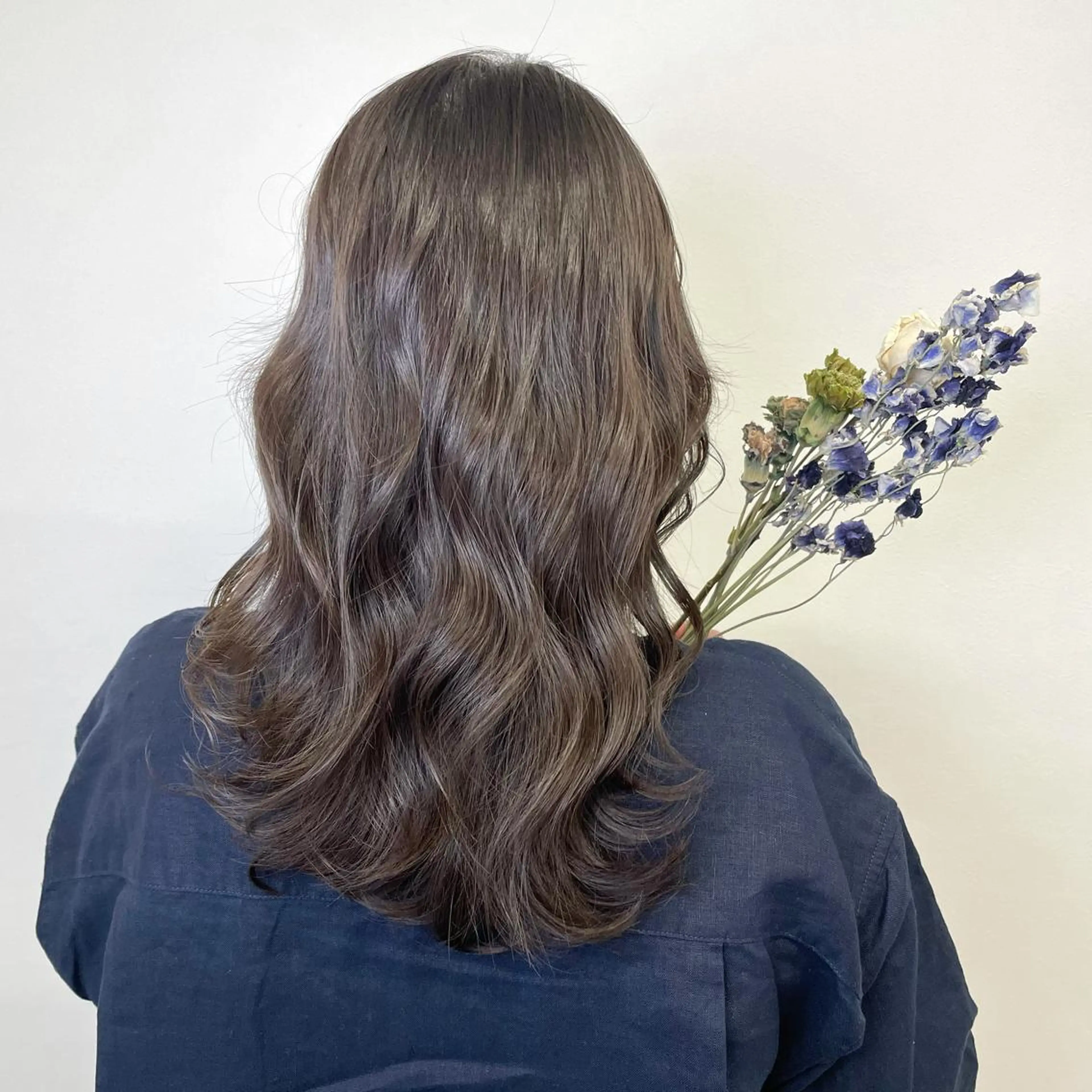 ミディアム カラー 🔵暗髪　特化🔵 梅田・増田のヘアスタイル