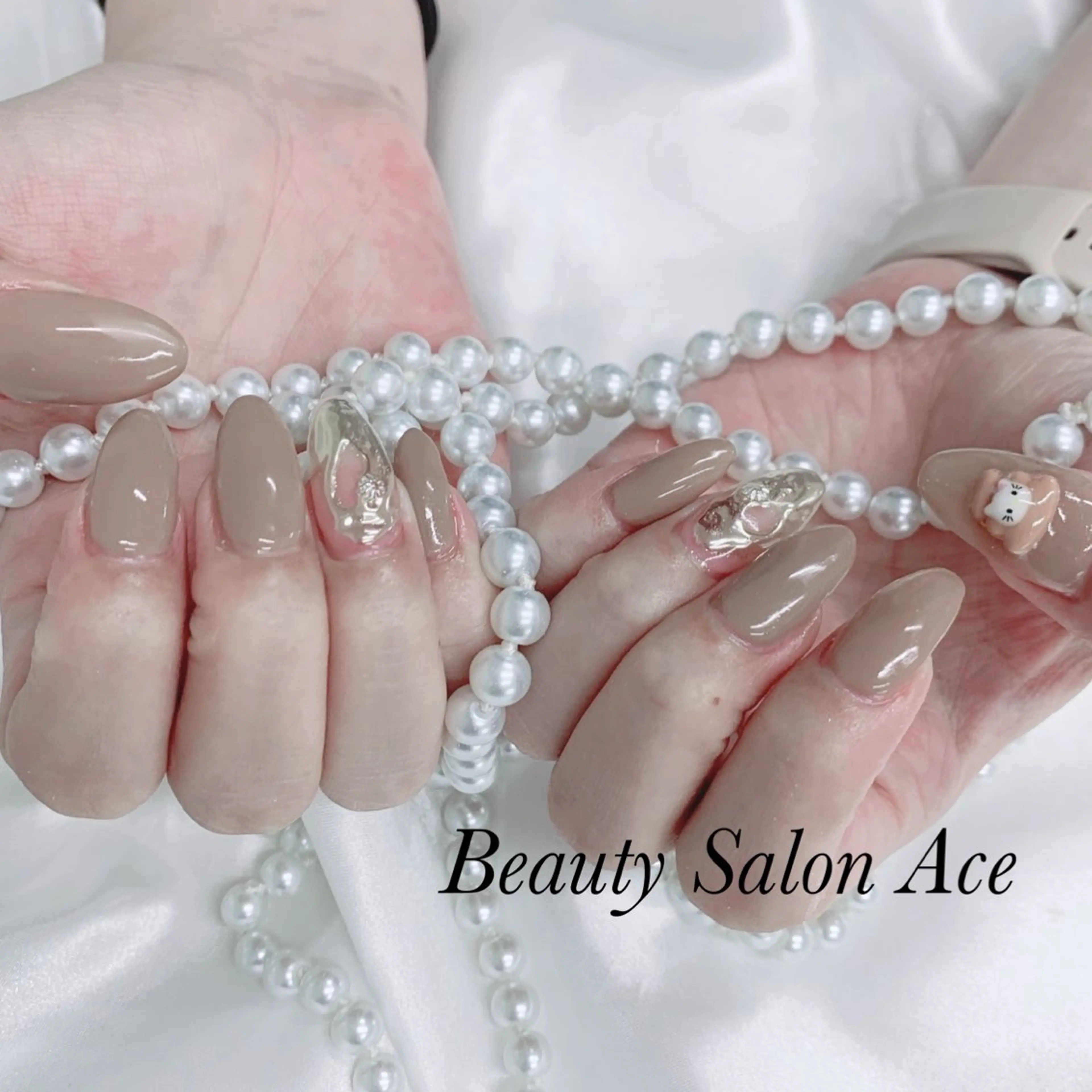 ネイル ハンドネイル ハンドケア Beauty Salon Ace（ネイルサロン　エース）所属・池袋フィルイン Ace♡長さだしのネイルデザイン