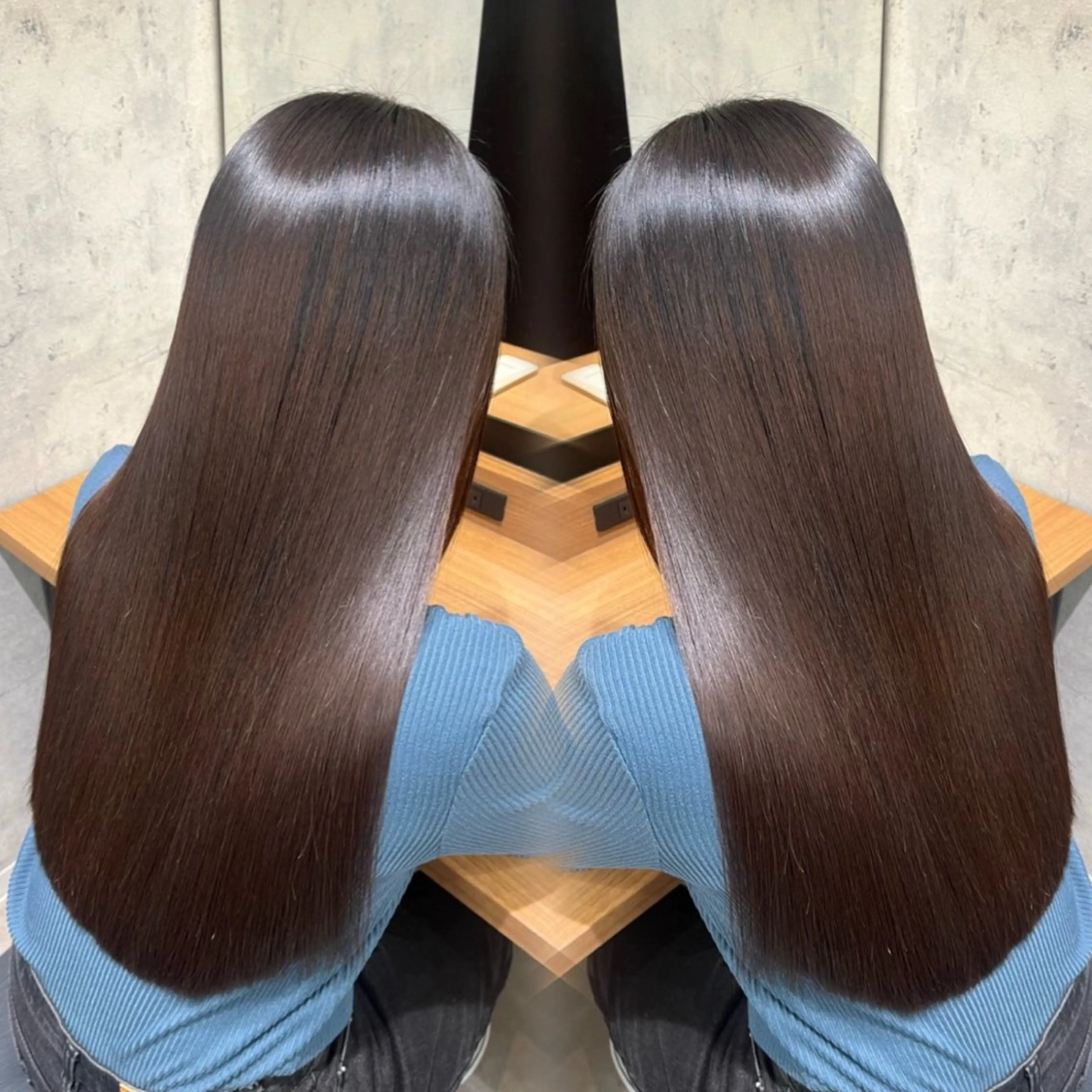 ロング 縮毛矯正 トリートメント RAF TOKYO 2nd 今泉店所属・RAF KAEDEのヘアスタイル