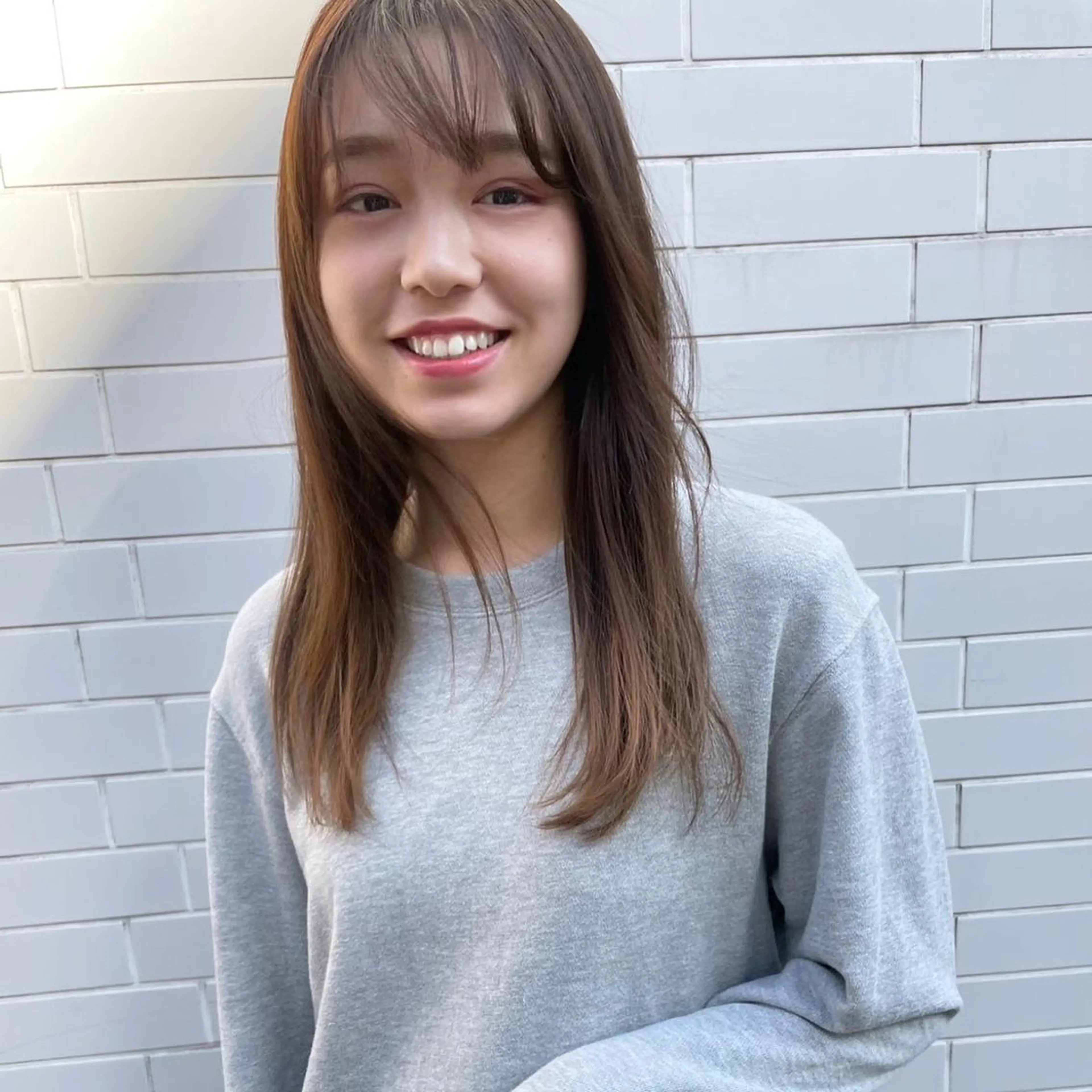 セミロング カラー カット ヘアカラー トリートメント 嶋佐 昌大 シマサマオのヘアスタイル