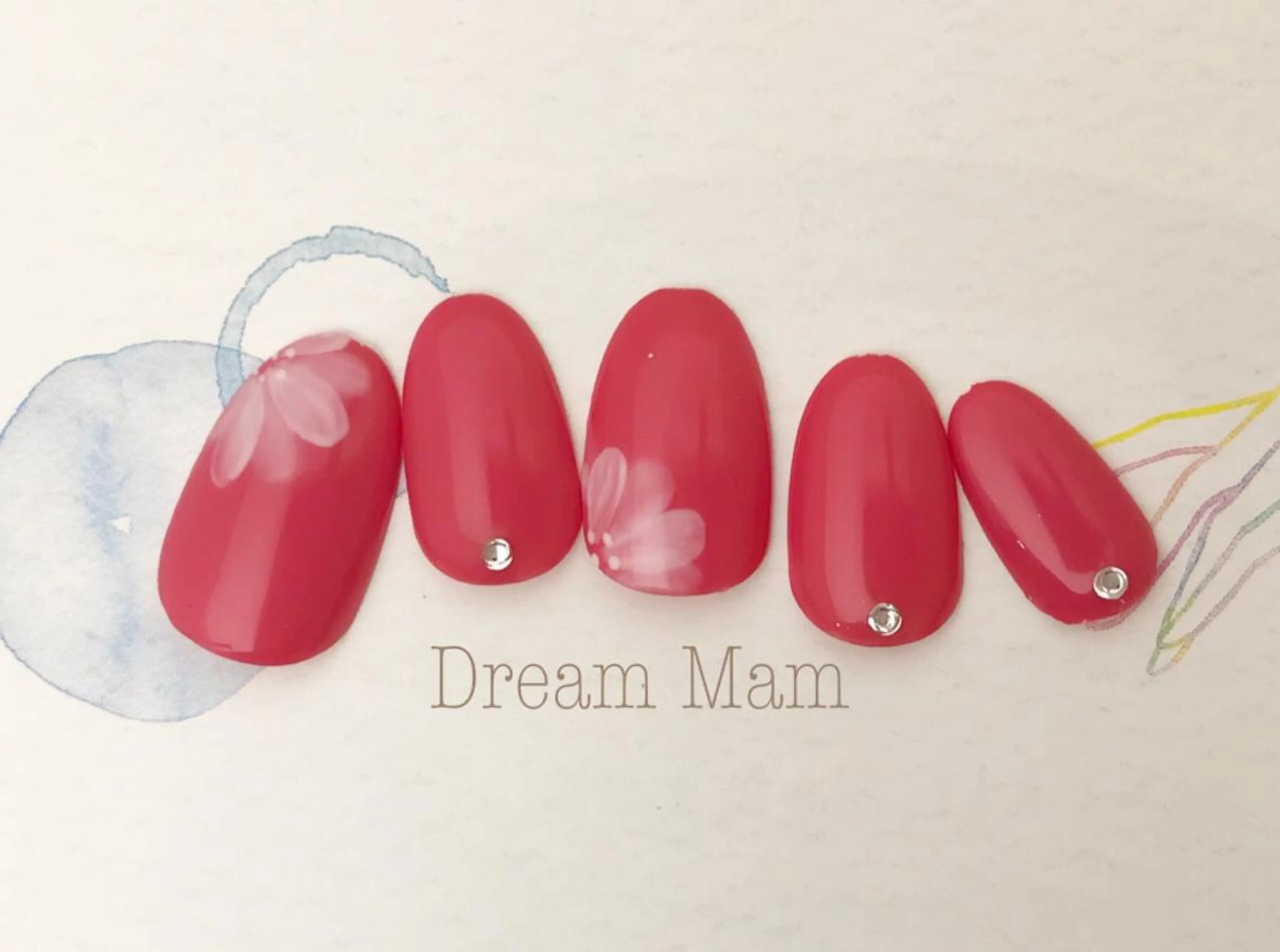 ネイル フラワーネイル Nail Salon Ｄream Mamのネイルデザイン