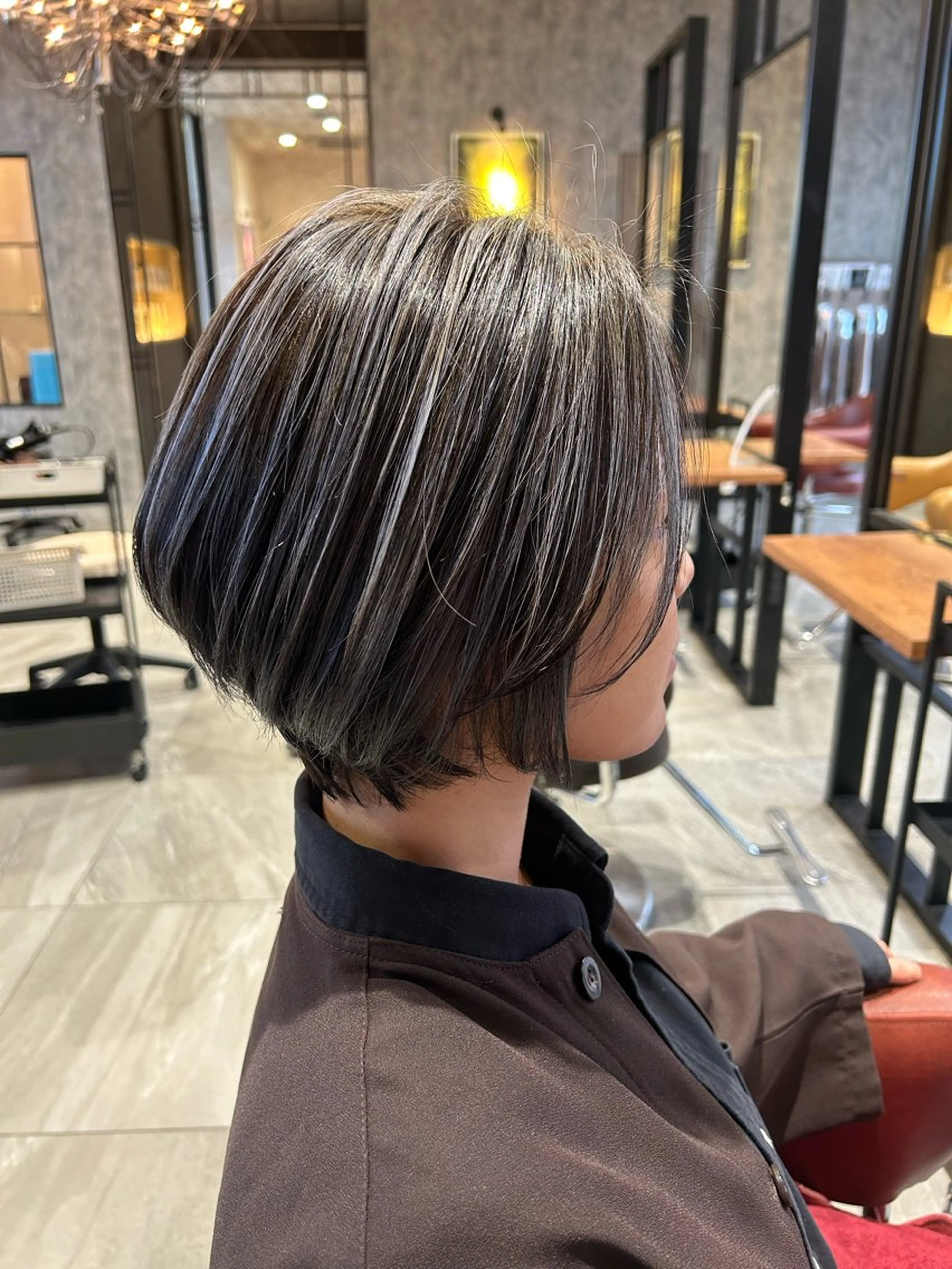 ショート カラー カット パーマ 縮毛矯正 トリートメント 【earth】オガタ 🫧髪質改善縮毛🫧のヘアスタイル