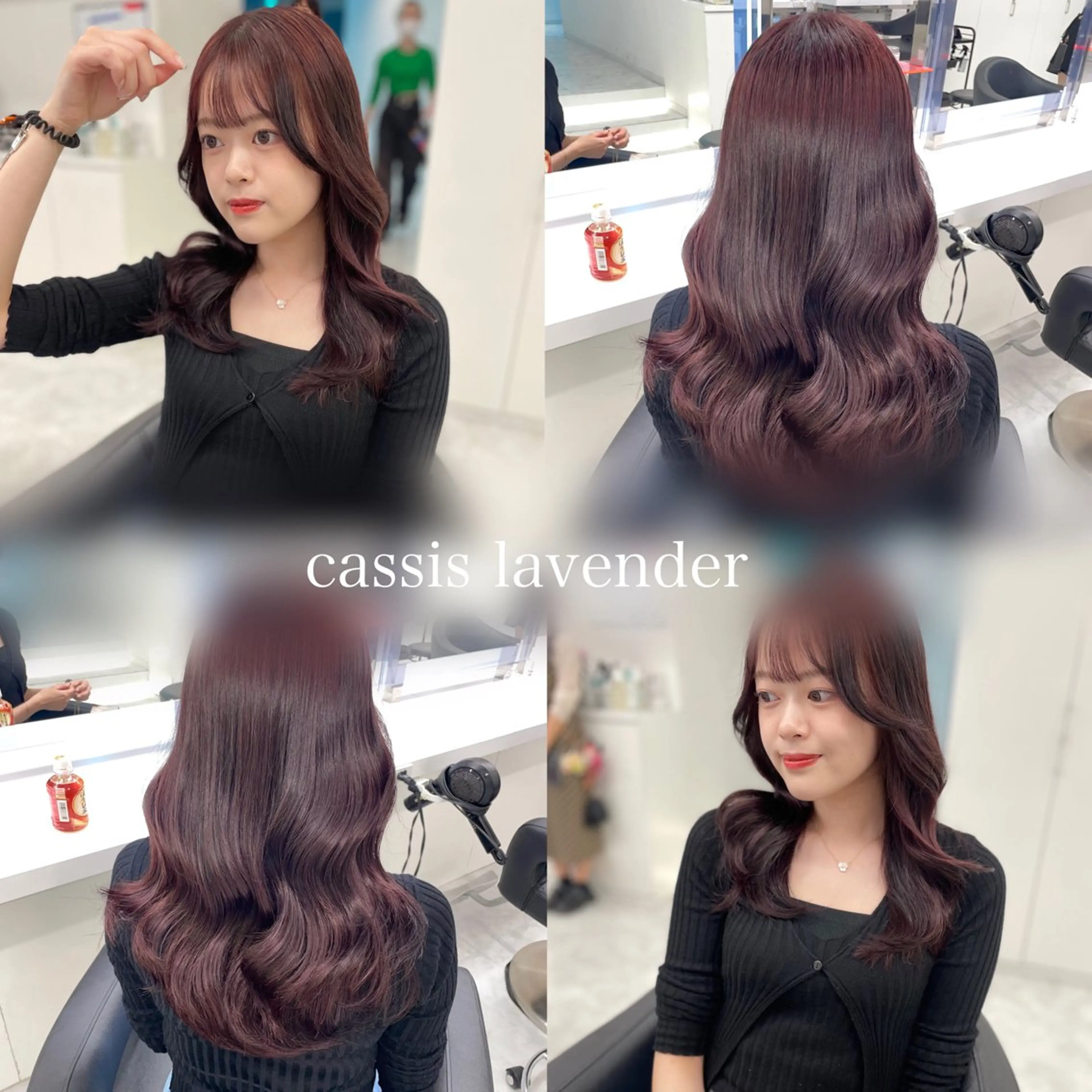 セミロング カラー ヘアアレンジ Ella所属・nana【艶髪】/ レイヤー/縮毛矯正のヘアスタイル