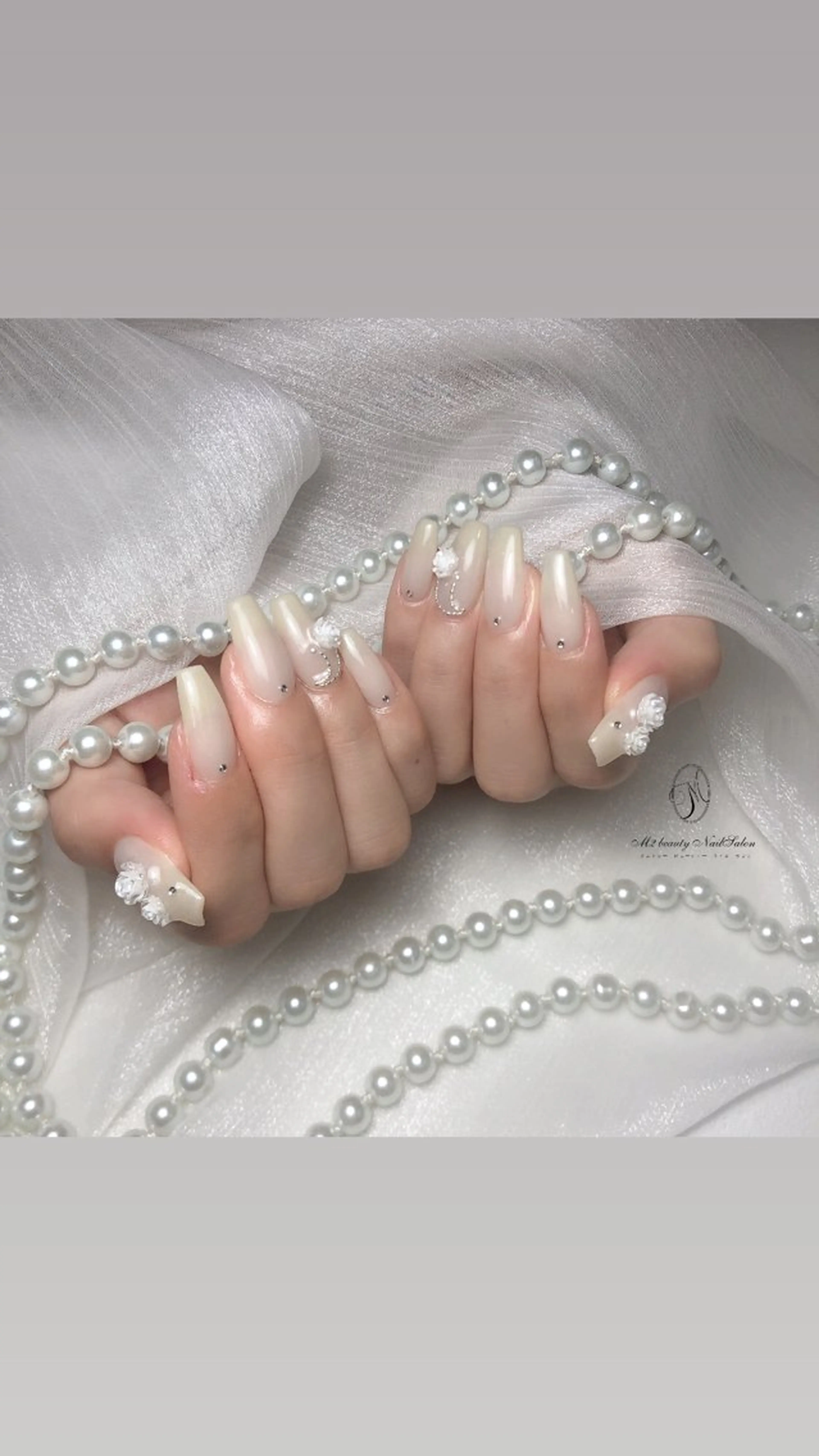 ネイル アートネイル 長さ出し フラッシュネイル ジェルネイル ラメ(グリッター) ハンドネイル M2 beauty Nankaのネイルデザイン