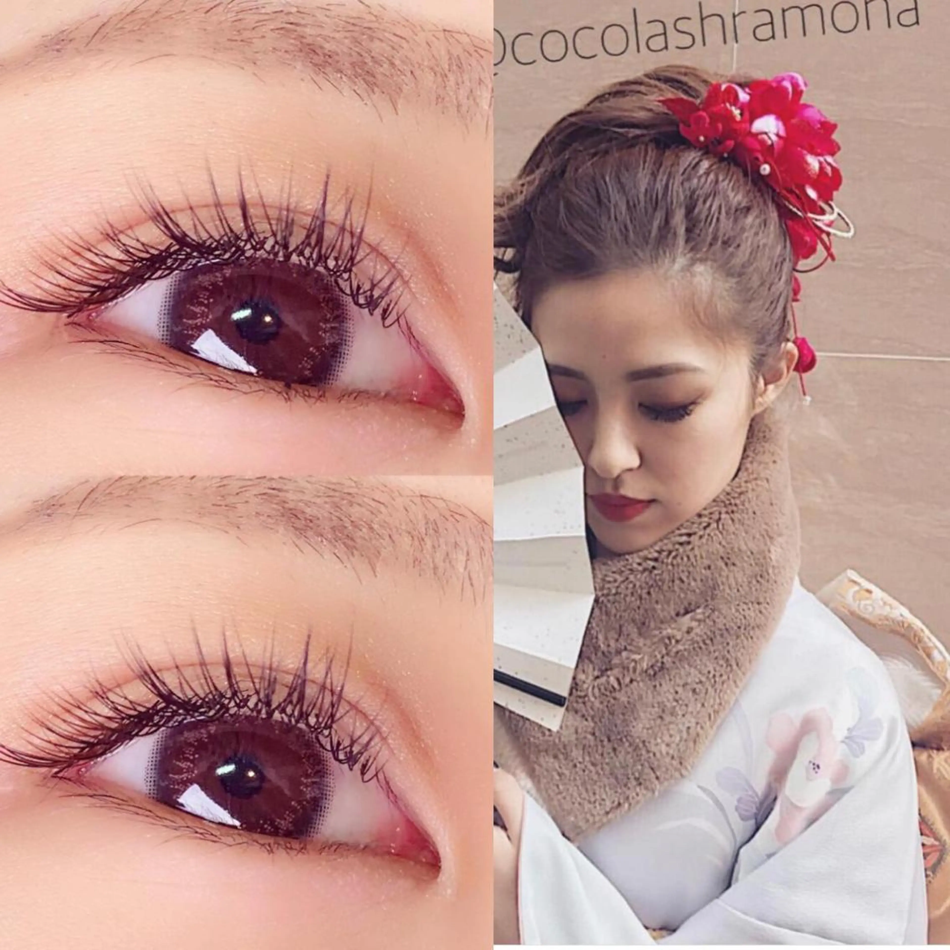 マツエク・マツパ 成人式 ナチュラル ほのか 梅田店チーフのマツエク・マツパデザイン