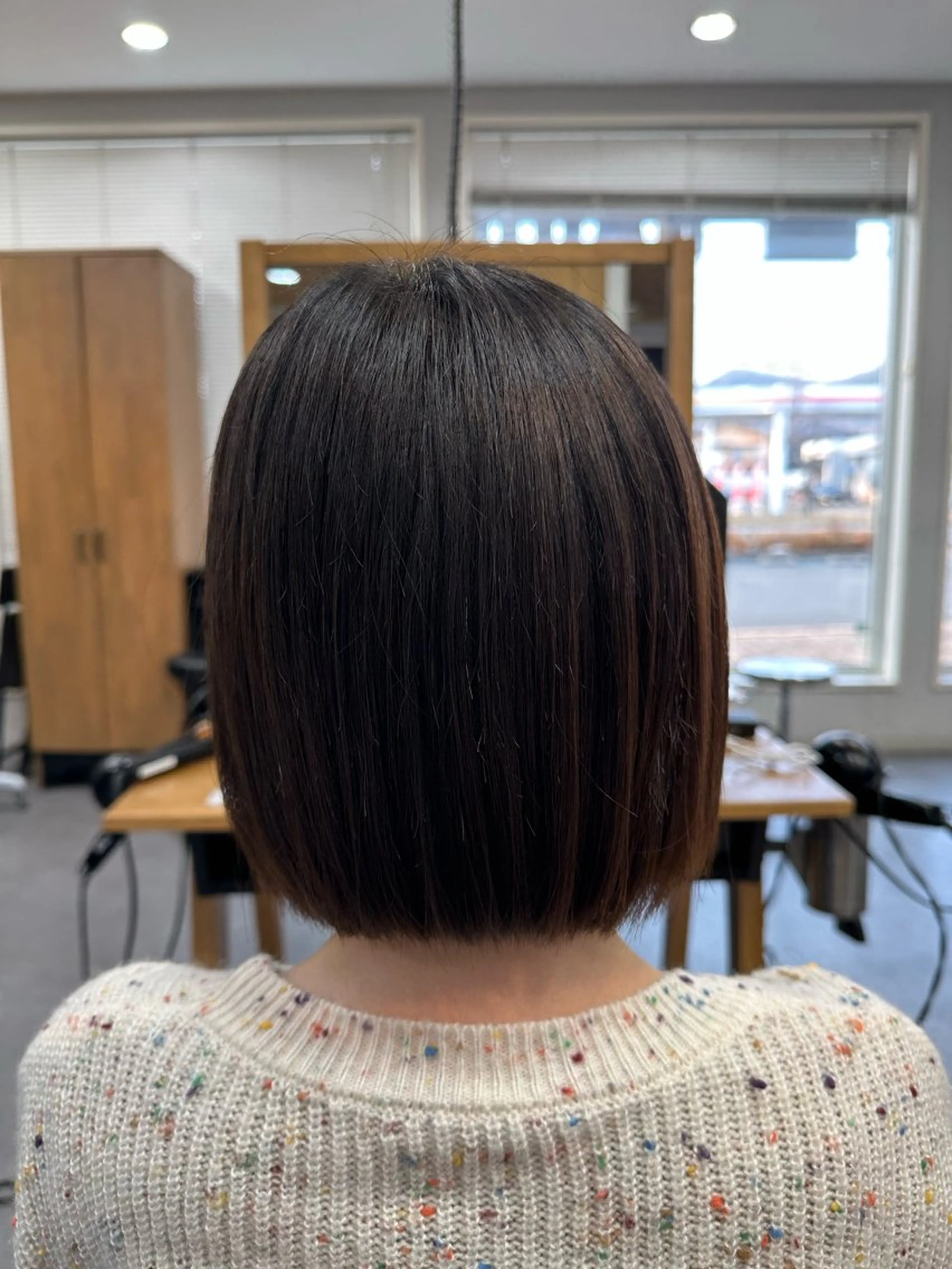 ミディアム 切りっぱなしボブ ボブ arrawarra blue所属・アラワラブルー ふくやのヘアスタイル