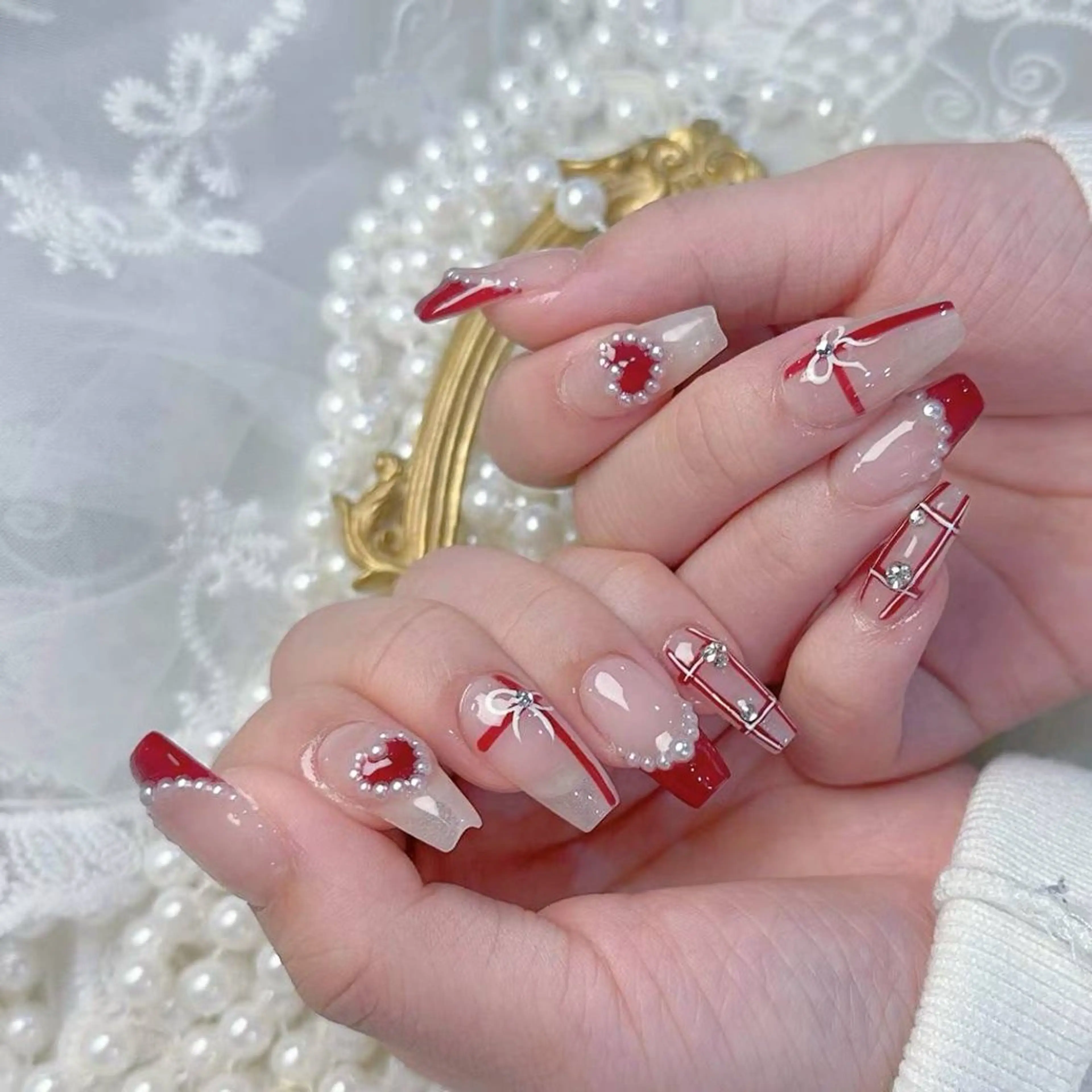 ネイル アートネイル フラワーネイル フットネイル ジェルネイル キラキラネイル Babarla Nailのネイルデザイン