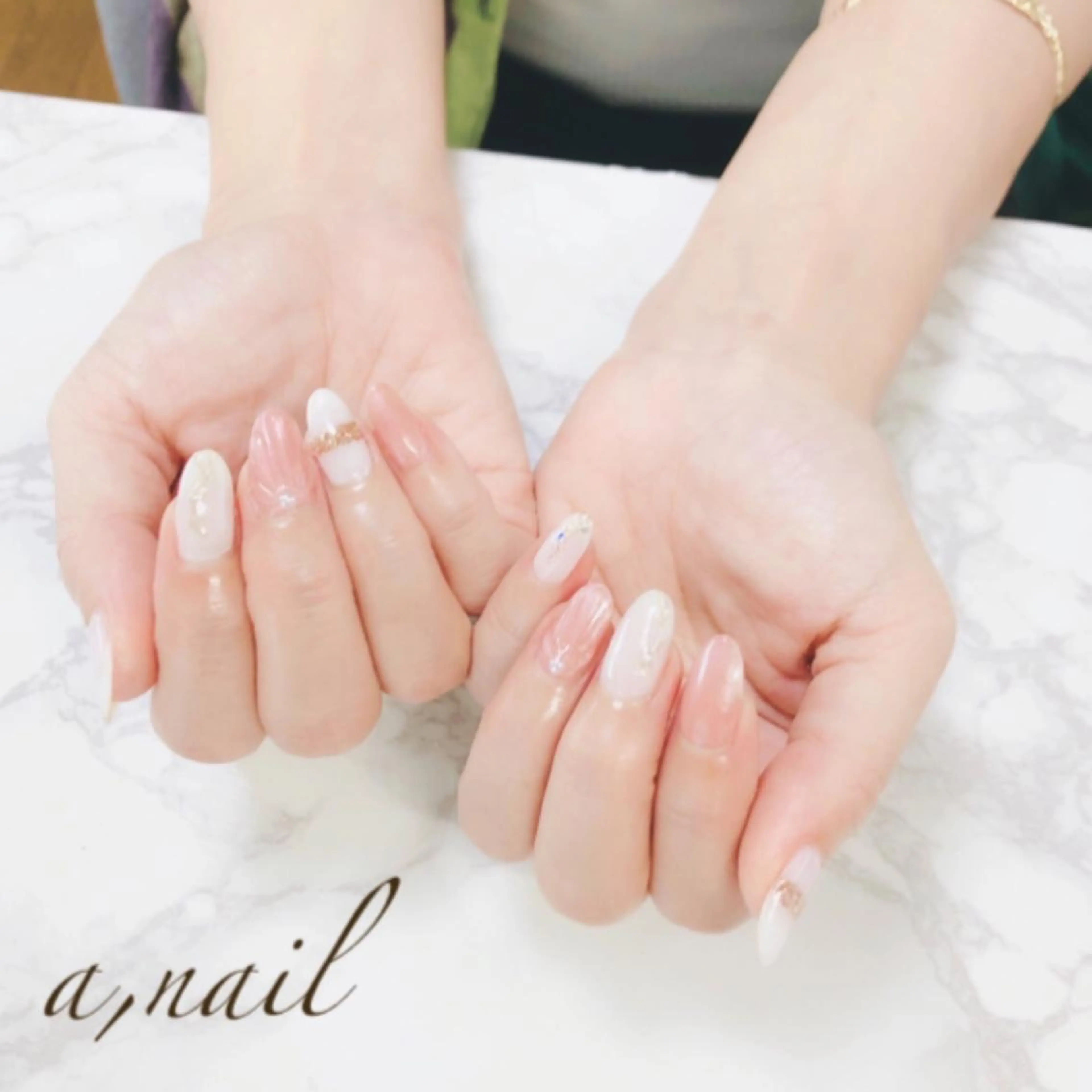 ネイル フットネイル ジェルネイル グラデーション ミラーネイル オフィスネイル ハンドネイル ネイルサロン エーネイルのネイルデザイン