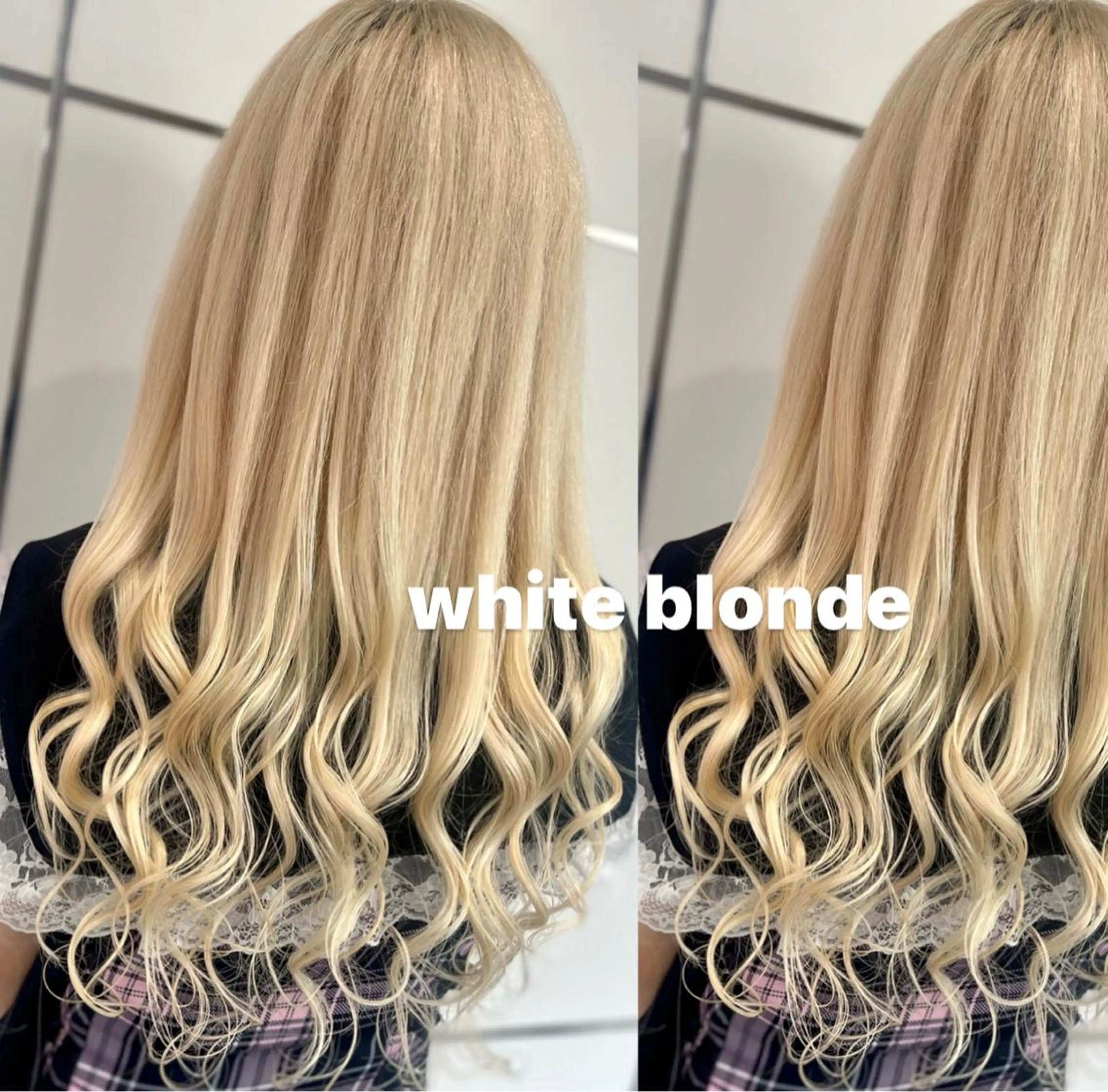 カラー バレイヤージュ 黒髪 ブリーチ 抜きっぱなしブロンド ブロンド ヘアカラー エクステ 🦋ami/浦和 ブリーチカラー🦋のヘアスタイル