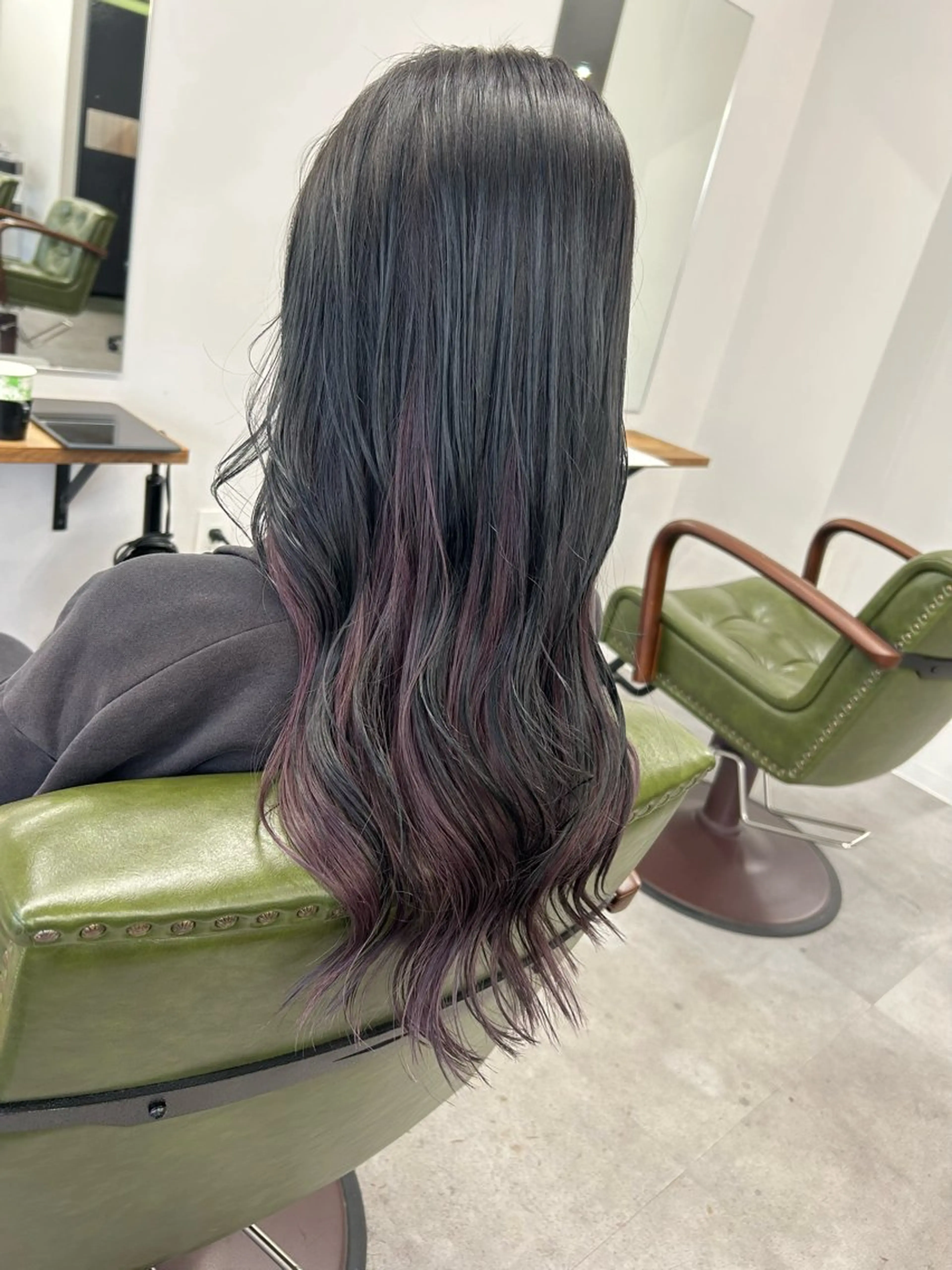 セミロング カット ヘアカラー トリートメント SHAFT Ieiriのヘアスタイル