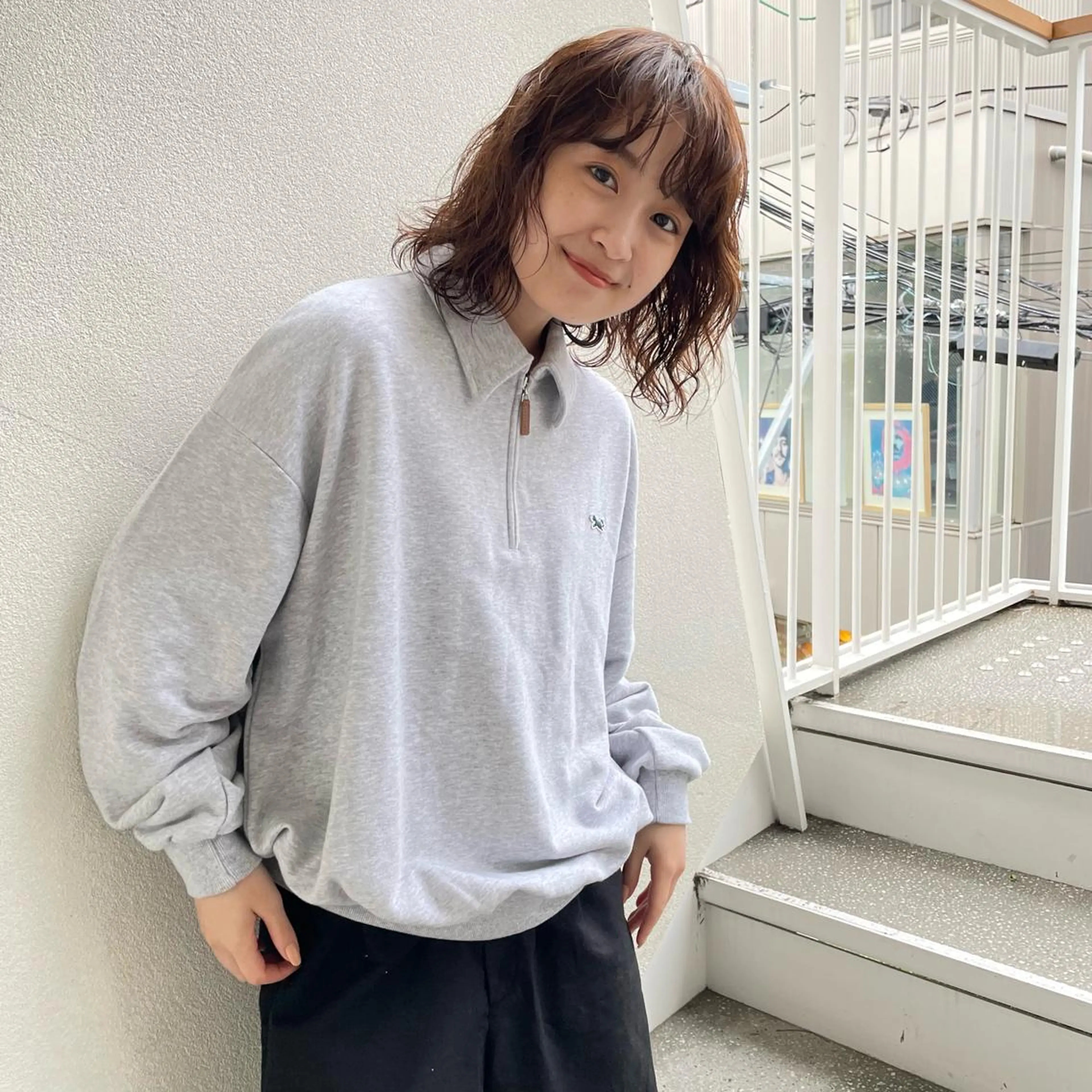 ミディアム カラー パーマ ヘアアレンジ メンズ キッズ ネイル マツエク・マツパ アイブロウ casane所属・暖色・前髪カット 🎗️佐藤ゆみこのヘアスタイル