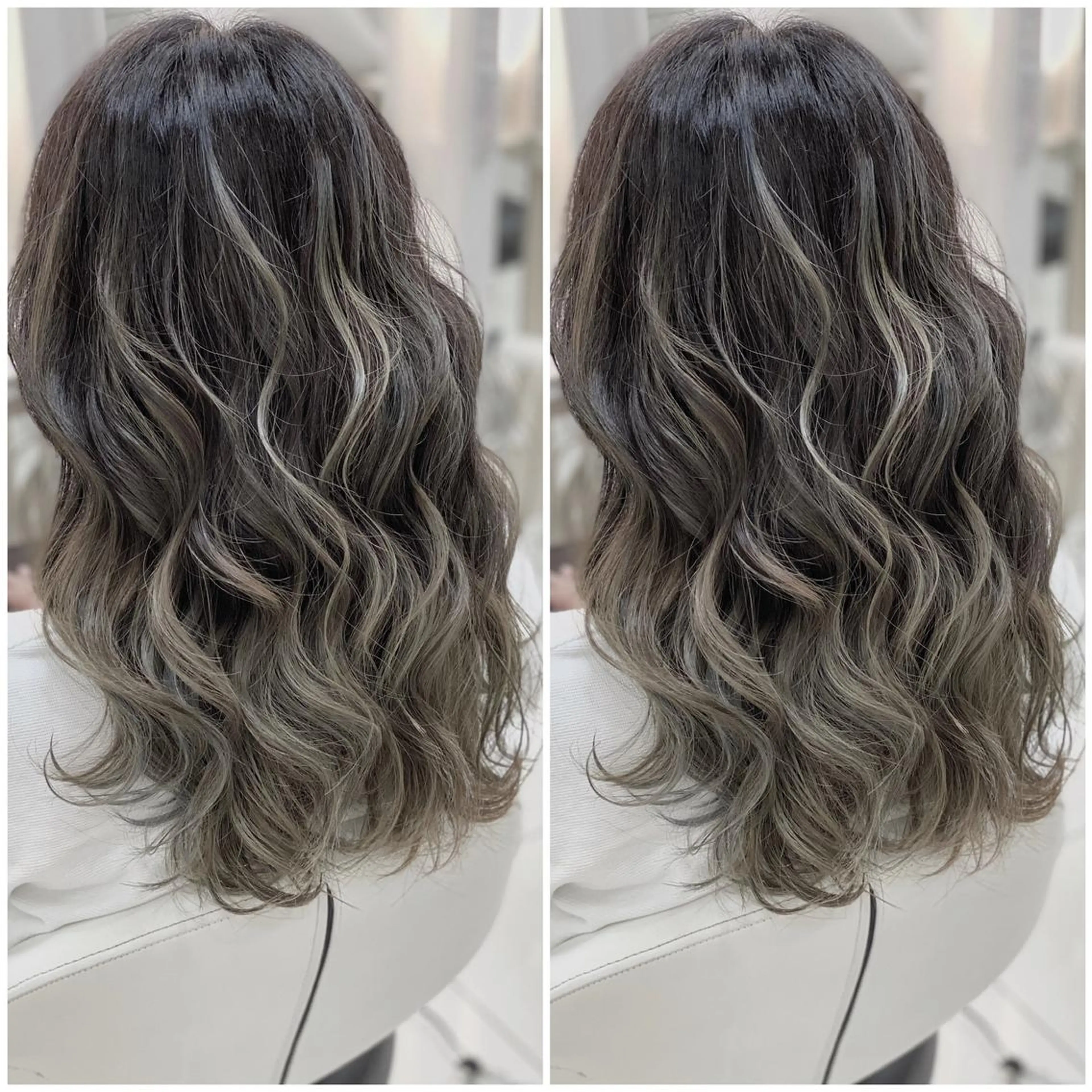 セミロング カラー 全席個室　暖色カラー Zina松園優香🌸のヘアスタイル