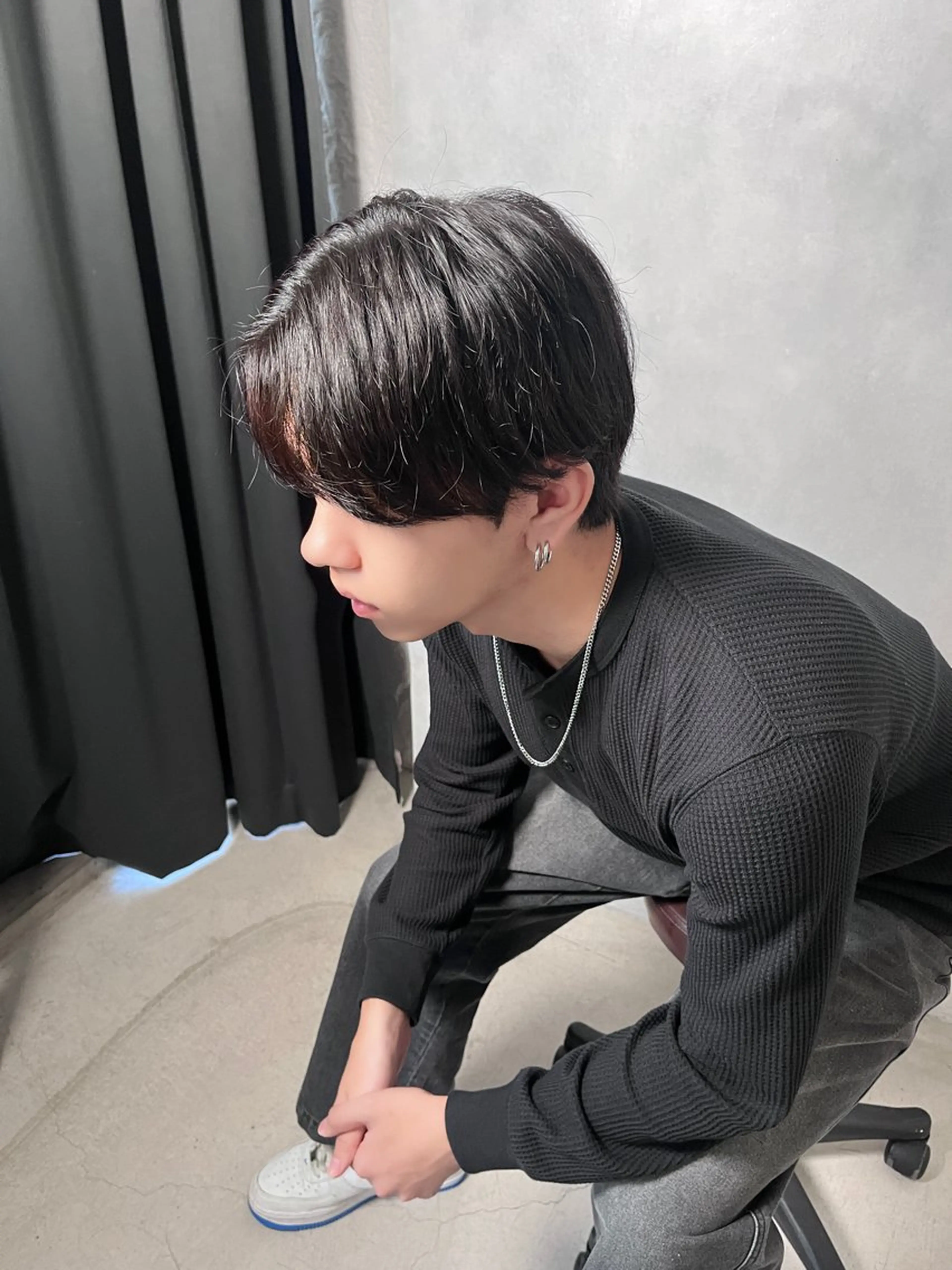 カラー パーマ メンズ カット ヘアカラー パーマ 大阪韓国メンズ特化 LUNAのヘアスタイル