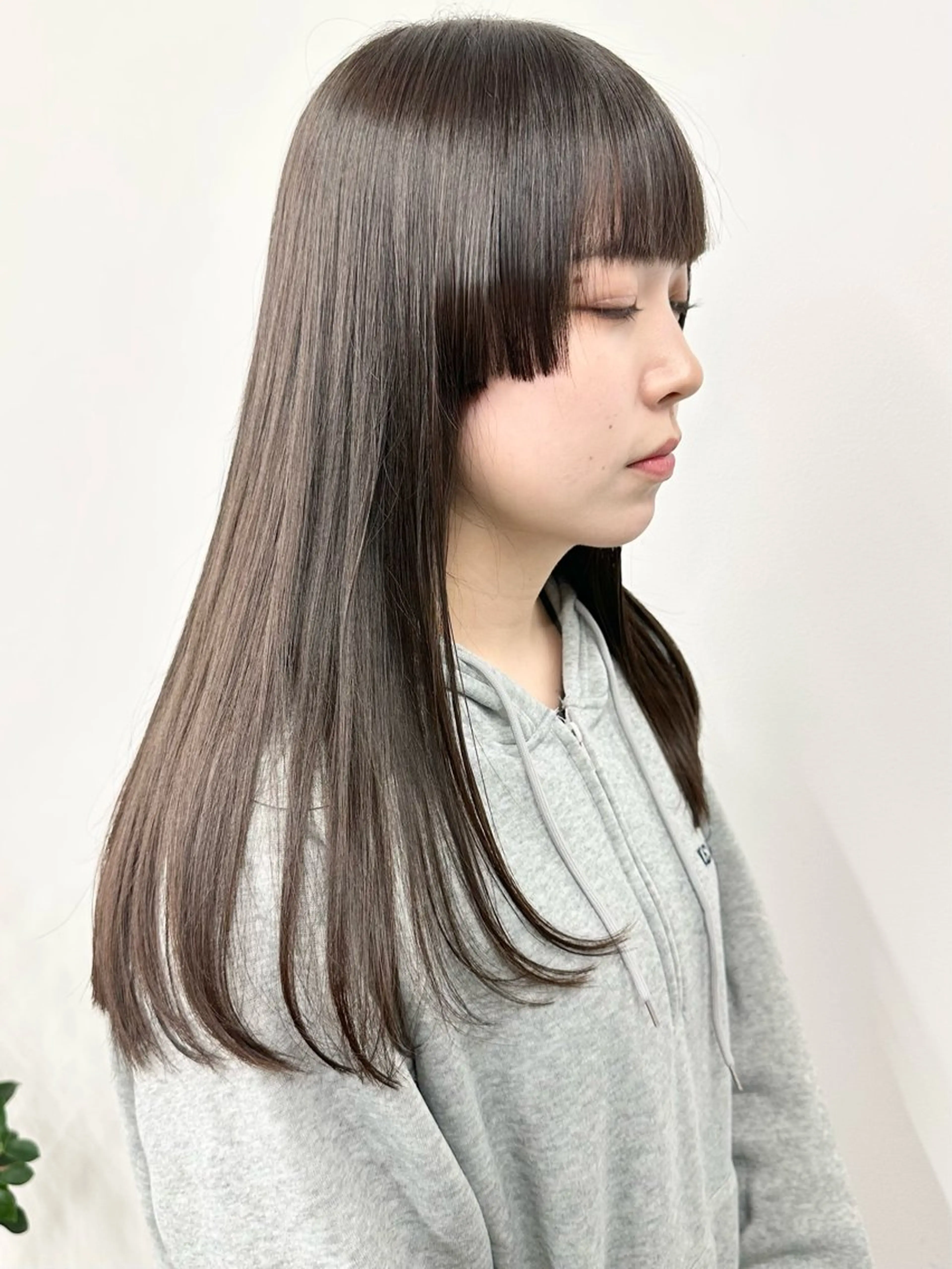 ロング カット ヘッドスパ 小顔ボブ/お悩み解決 /ボブパーマ/とういのヘアスタイル