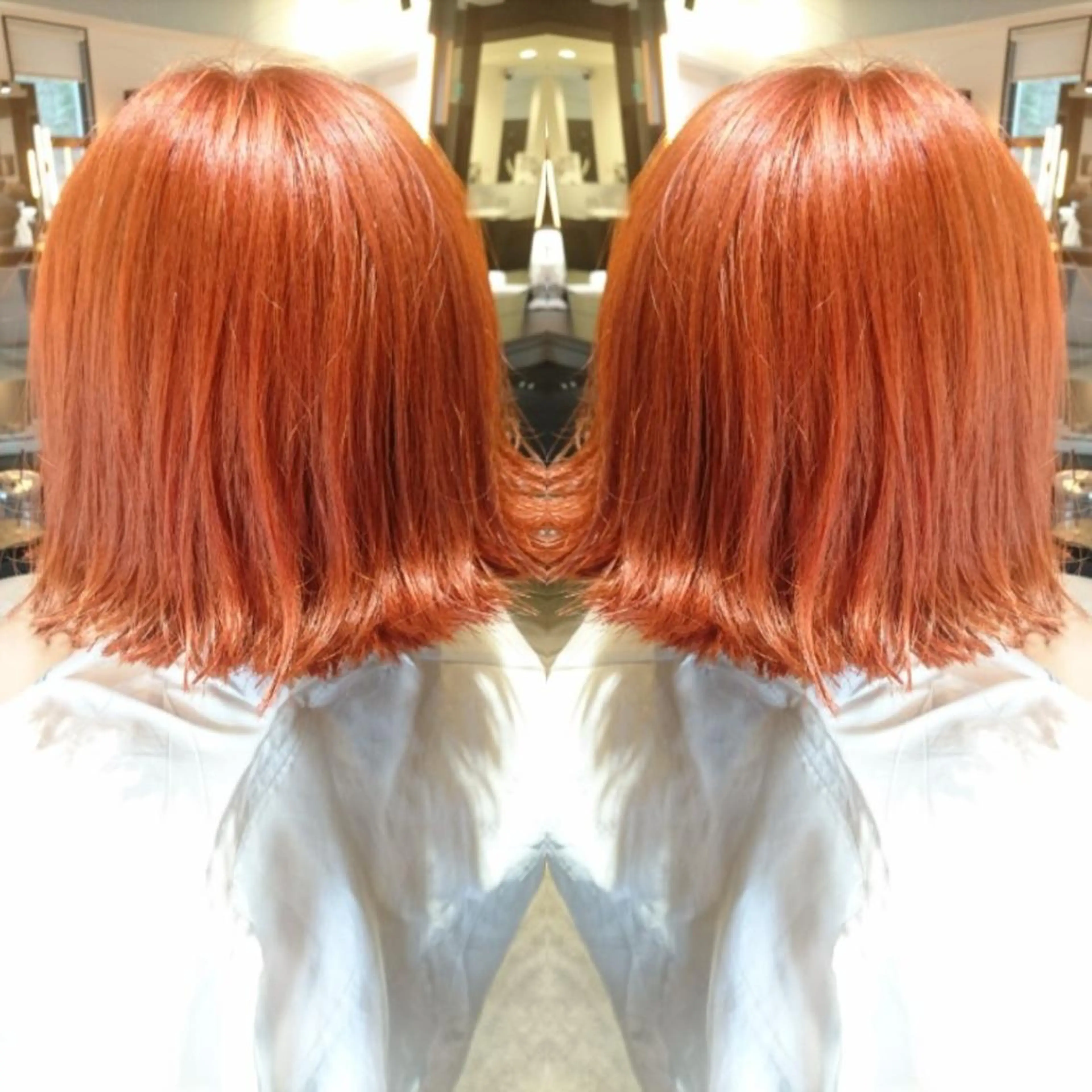 ミディアム カラー オレンジ 永島 さとみのマツエク・マツパデザイン