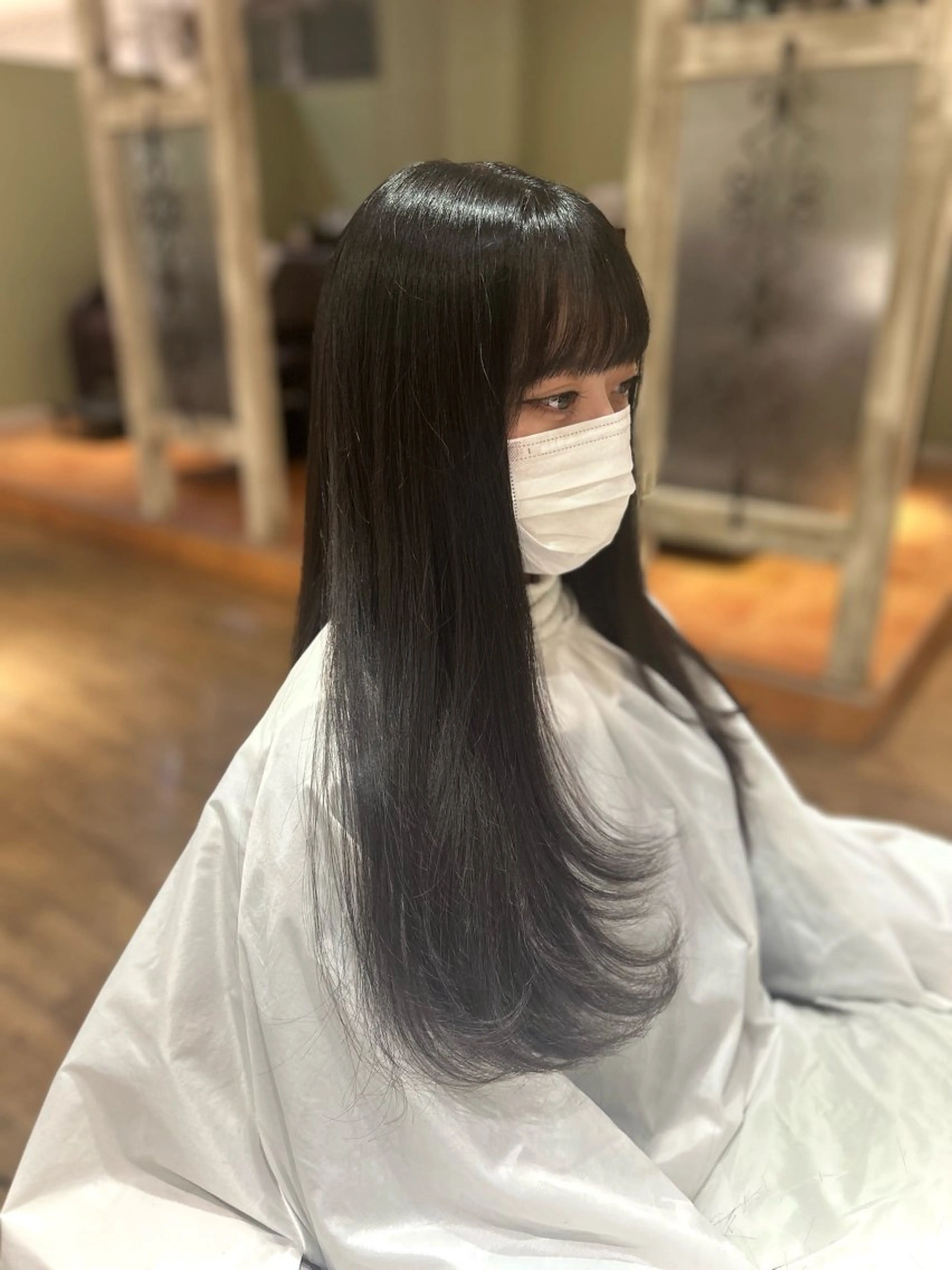 ロング かとう はるかのヘアスタイル
