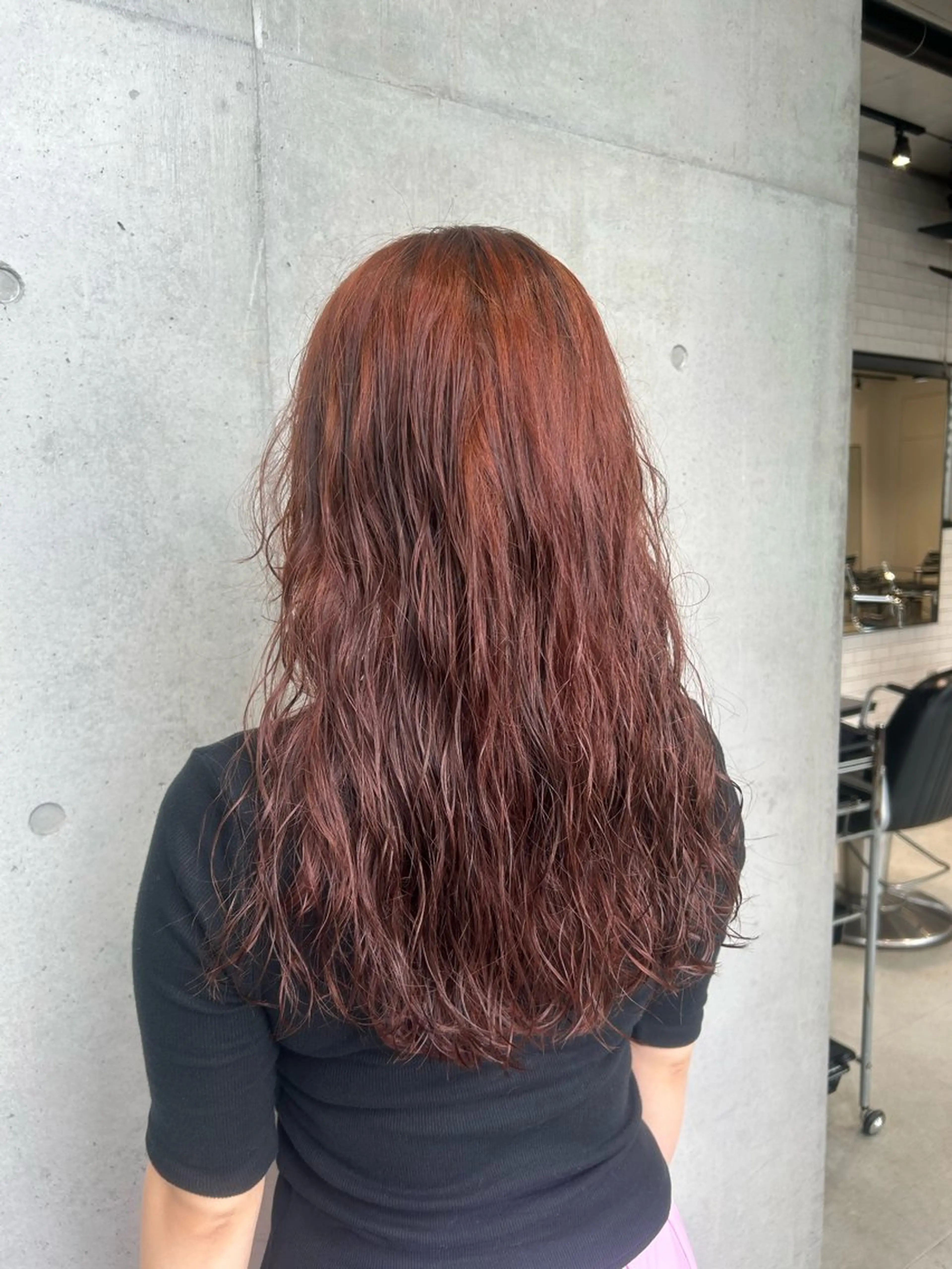 ロング カラー ヘアアレンジ ヘアカラー トリートメント ボブ艶モテカラー🫧 カリンのヘアスタイル