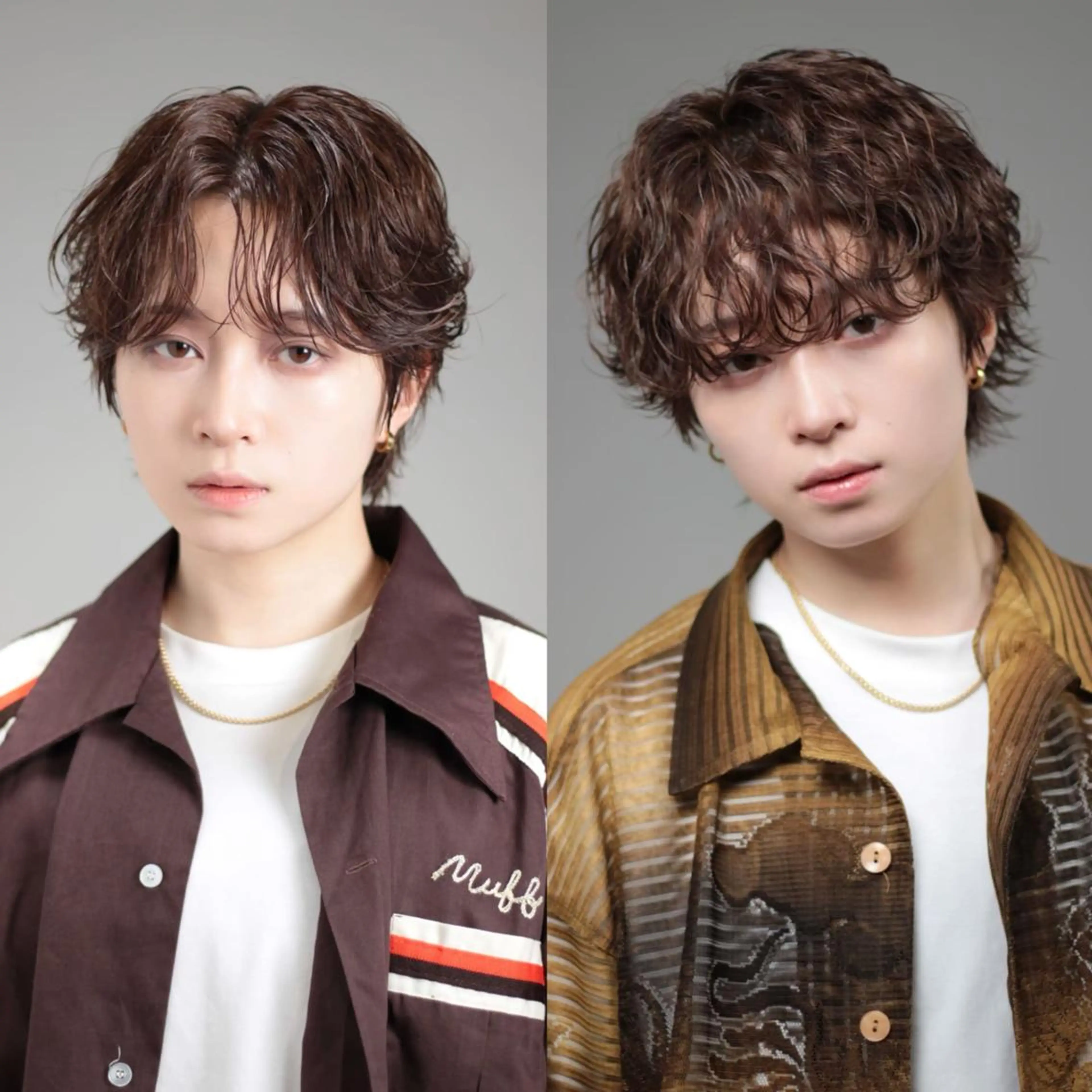 メンズ カット ヘアカラー パーマ ヘアセット メンズマッシュ/ パーマ🔥ハイトーンのヘアスタイル