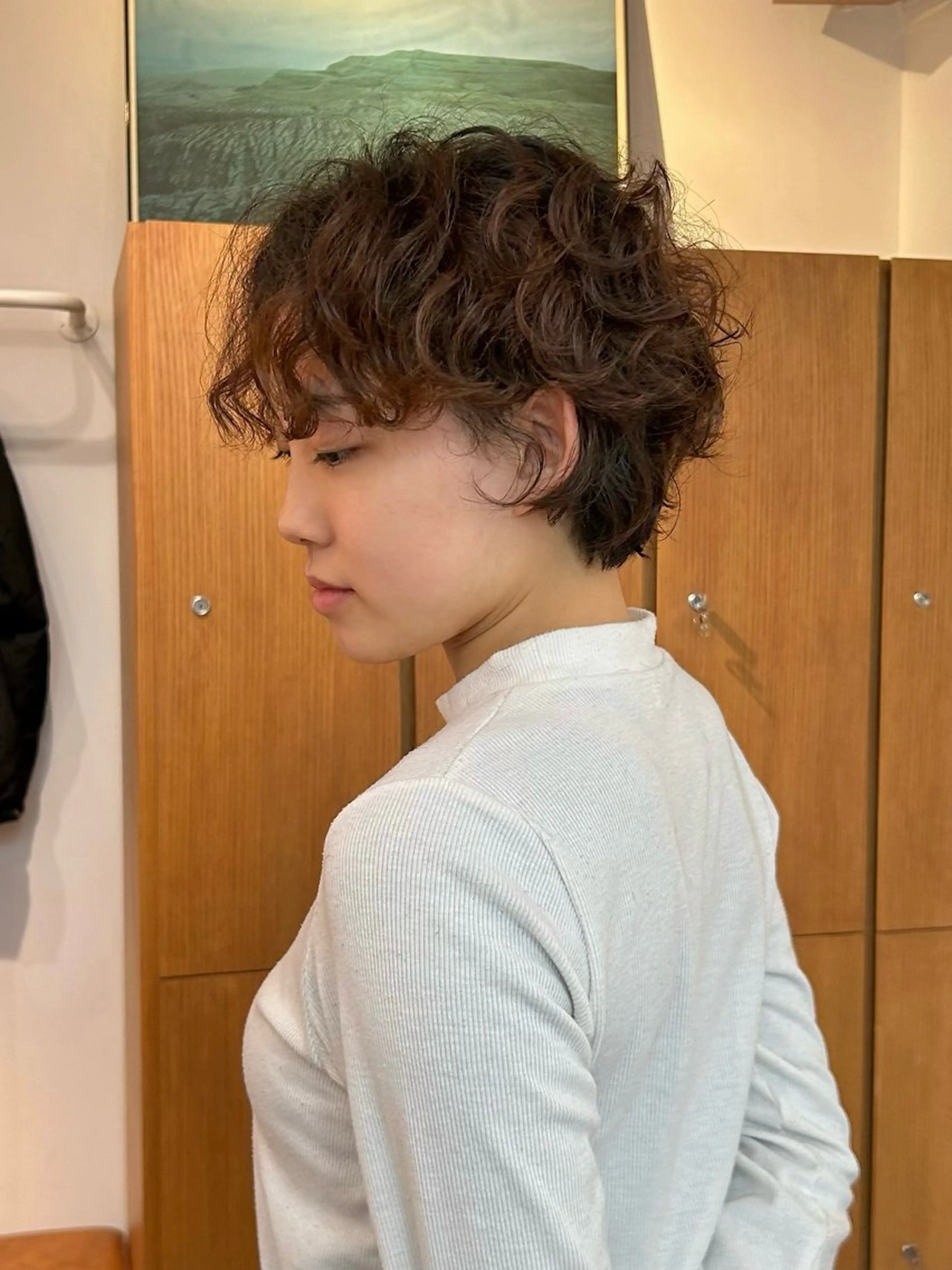 ショート パーマ ENIEN MAKE'S 立川所属・綾/ベージュカラー /パーマ🩰のヘアスタイル