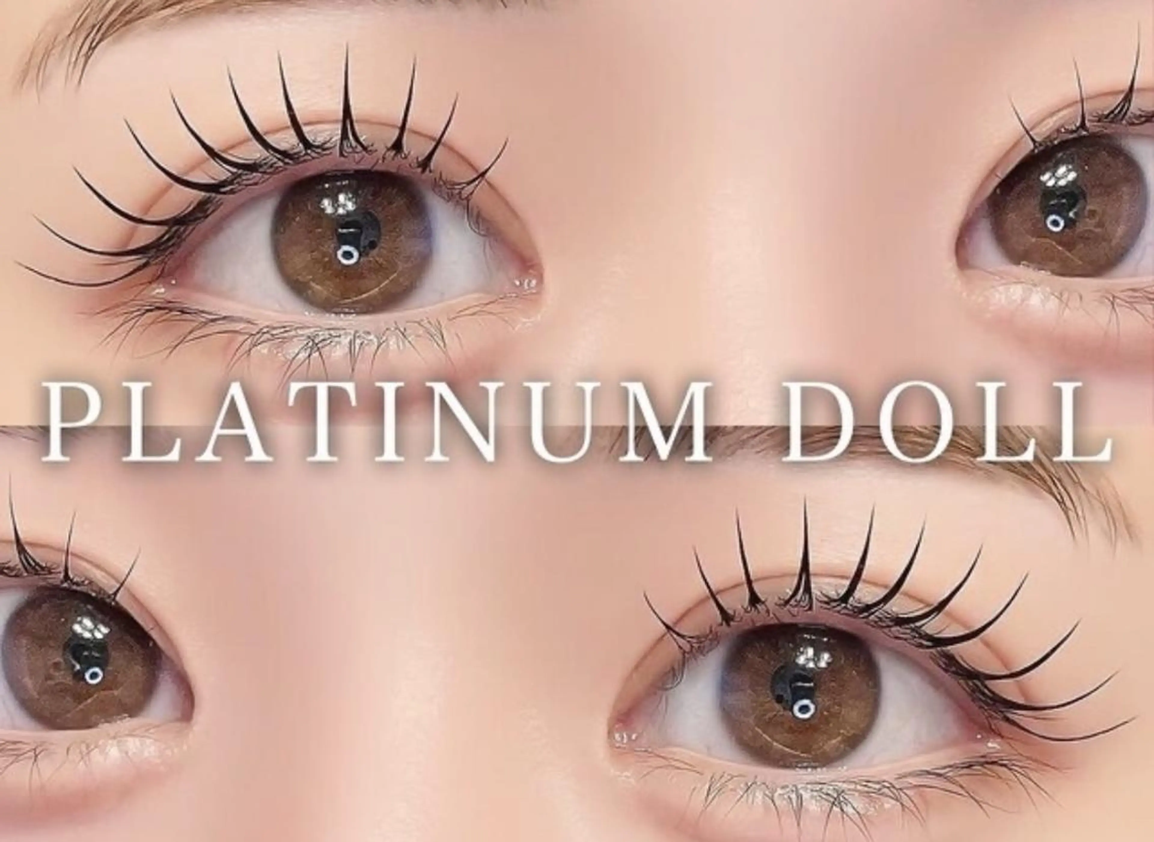 【韓国風】華やか目元で印象UP☆束感まつ毛パーマ＋高級コーティングの写真