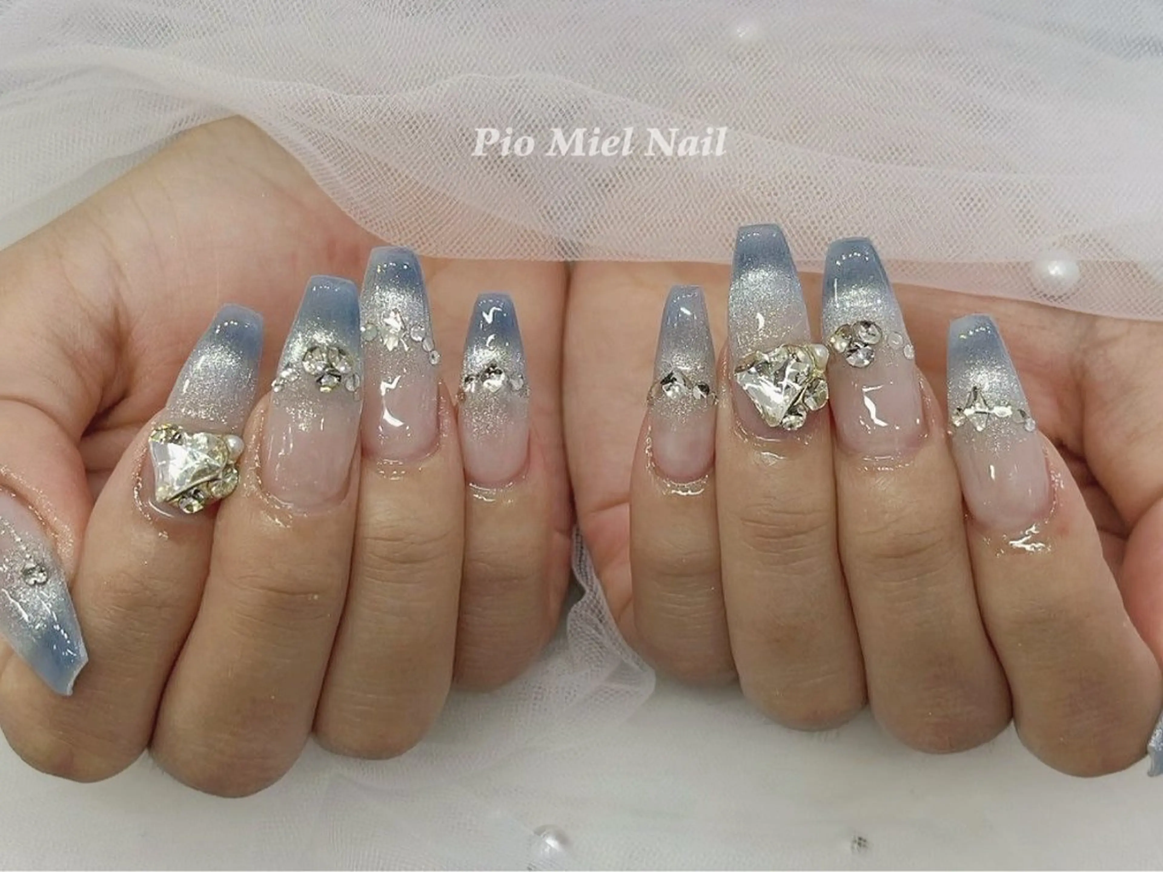 ネイル フレンチネイル 韓国ネイル マグネットネイル ニュアンスネイル ワンカラーネイル ハンドネイル Pio Mielのネイルデザイン