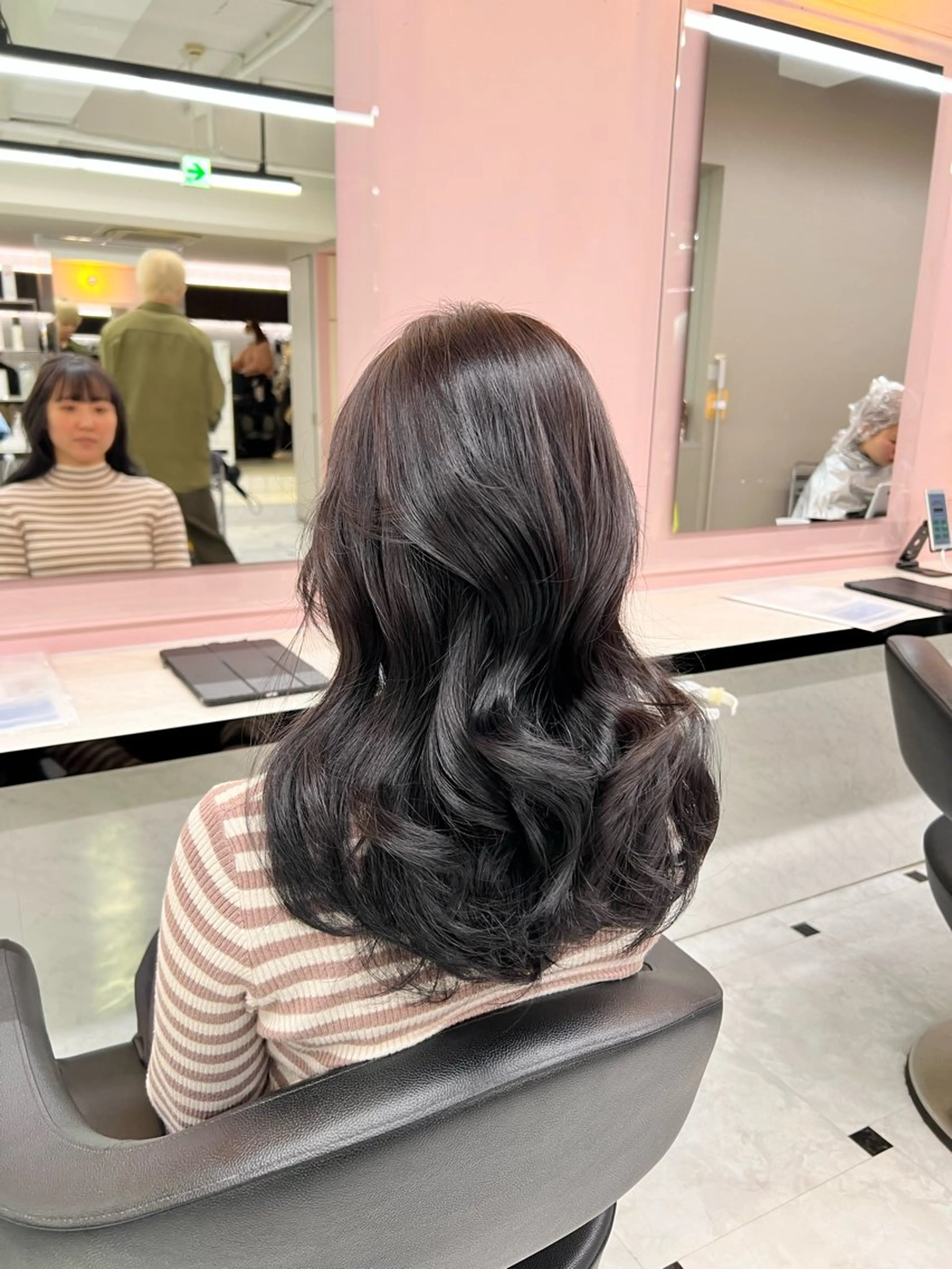 ロング カット ヘアカラー トリートメント ヘアセット まつパ/ケア ブリーチ/sEnAのヘアスタイル