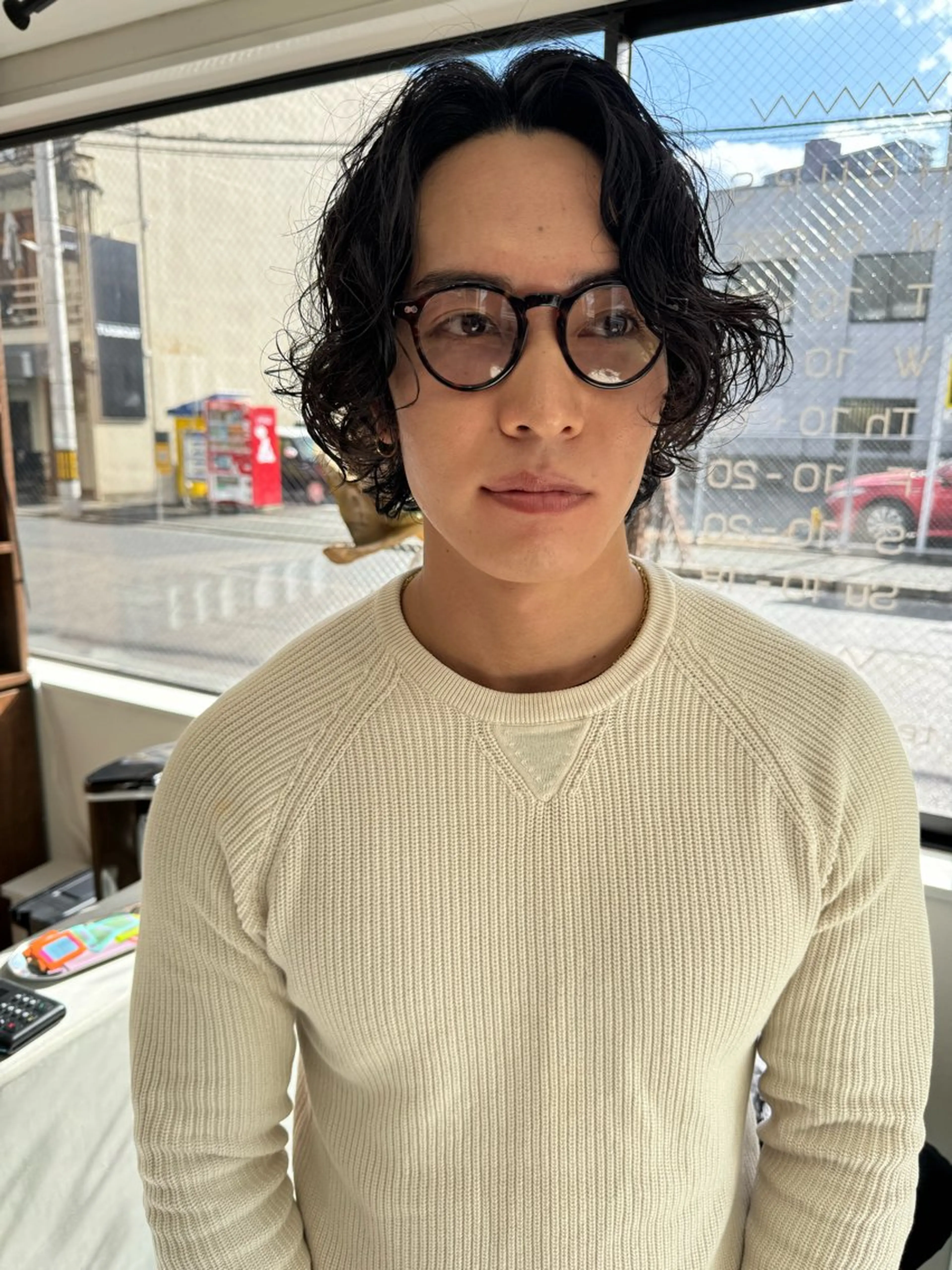 パーマ メンズ メンズパーマ カット パーマ (h)wim ウィムのヘアスタイル