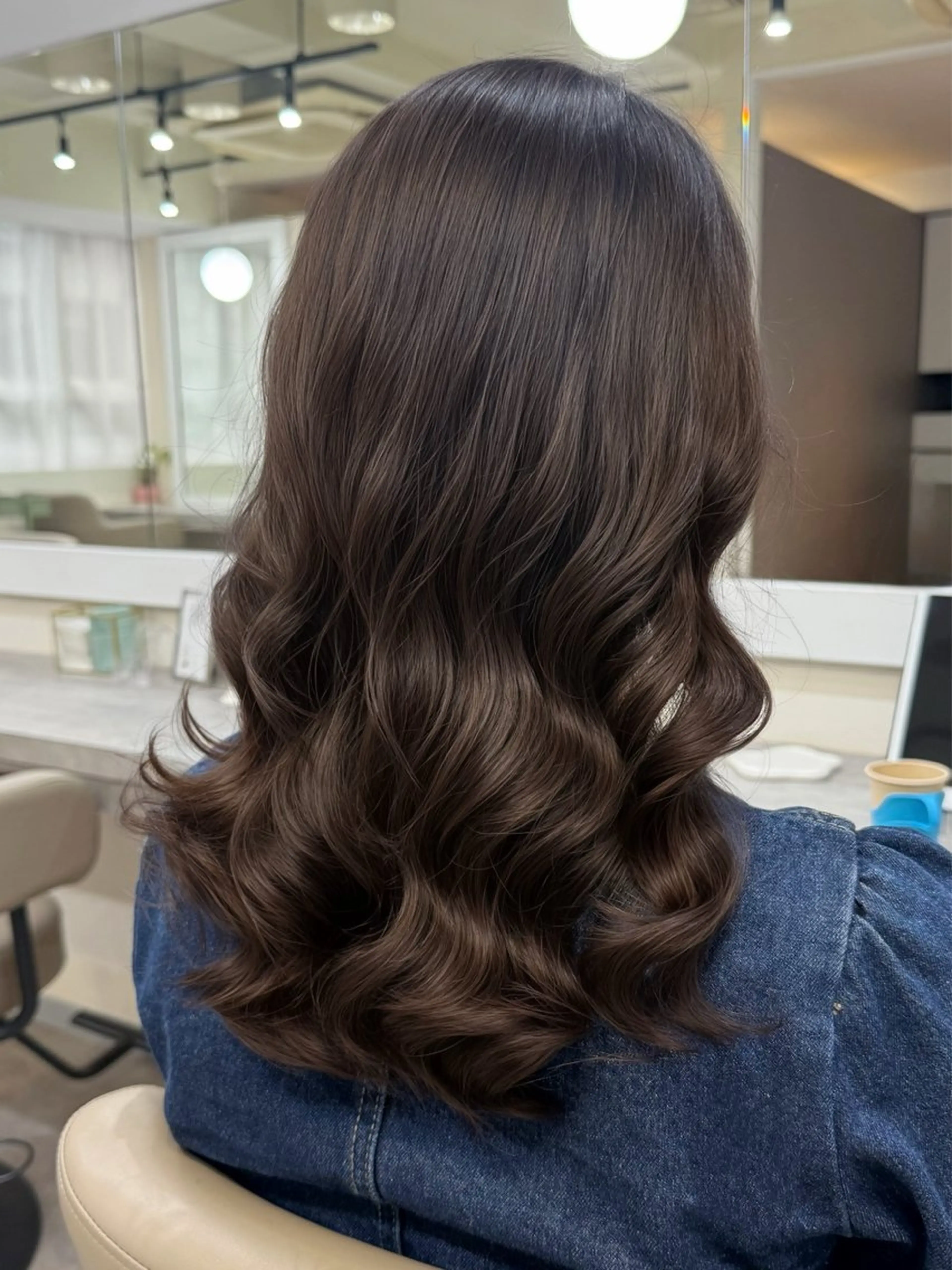 ミディアム パーマ 韓国風パーマ/ヘア セット/店長みづきのヘアスタイル