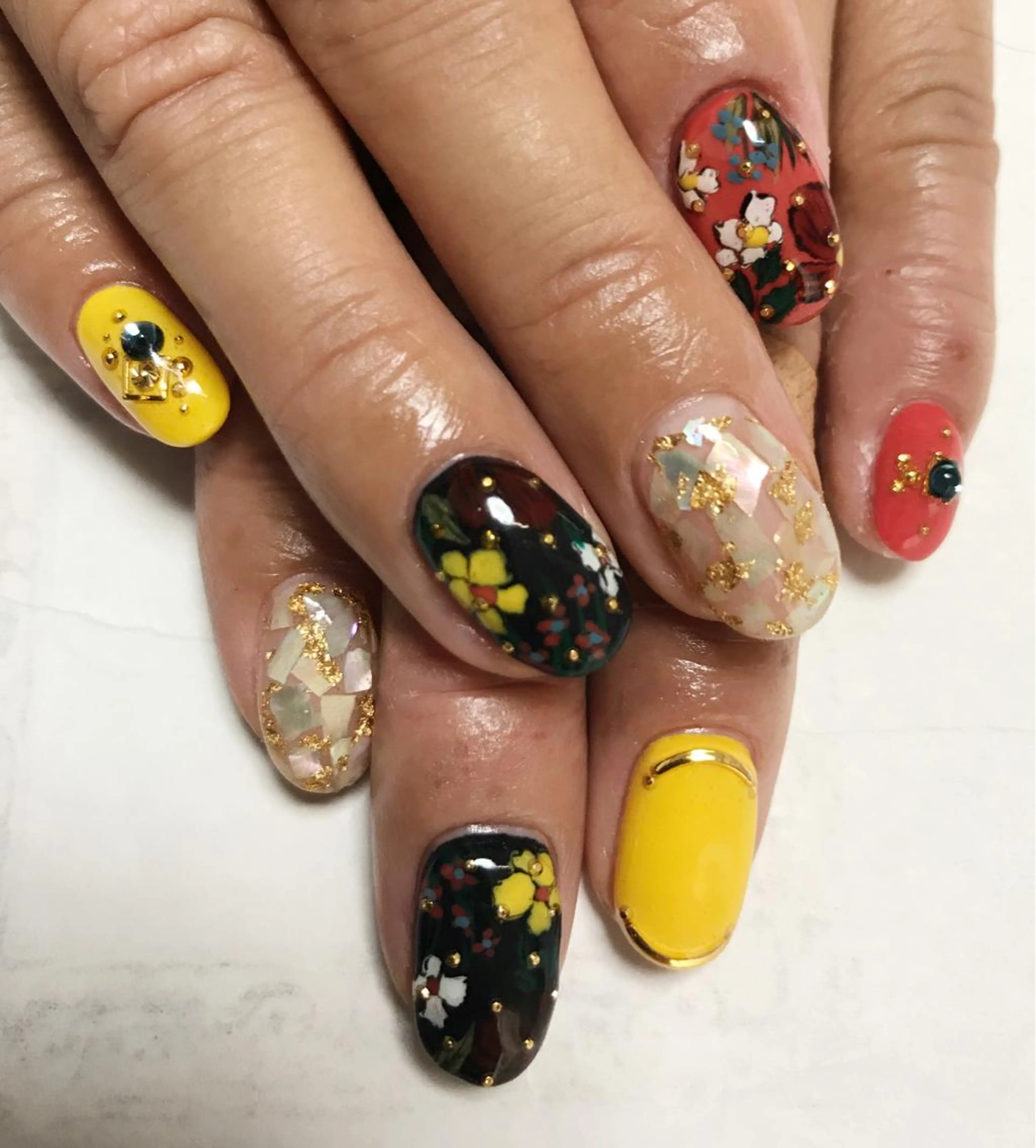 ネイル アートネイル nail salon en familleのネイルデザイン