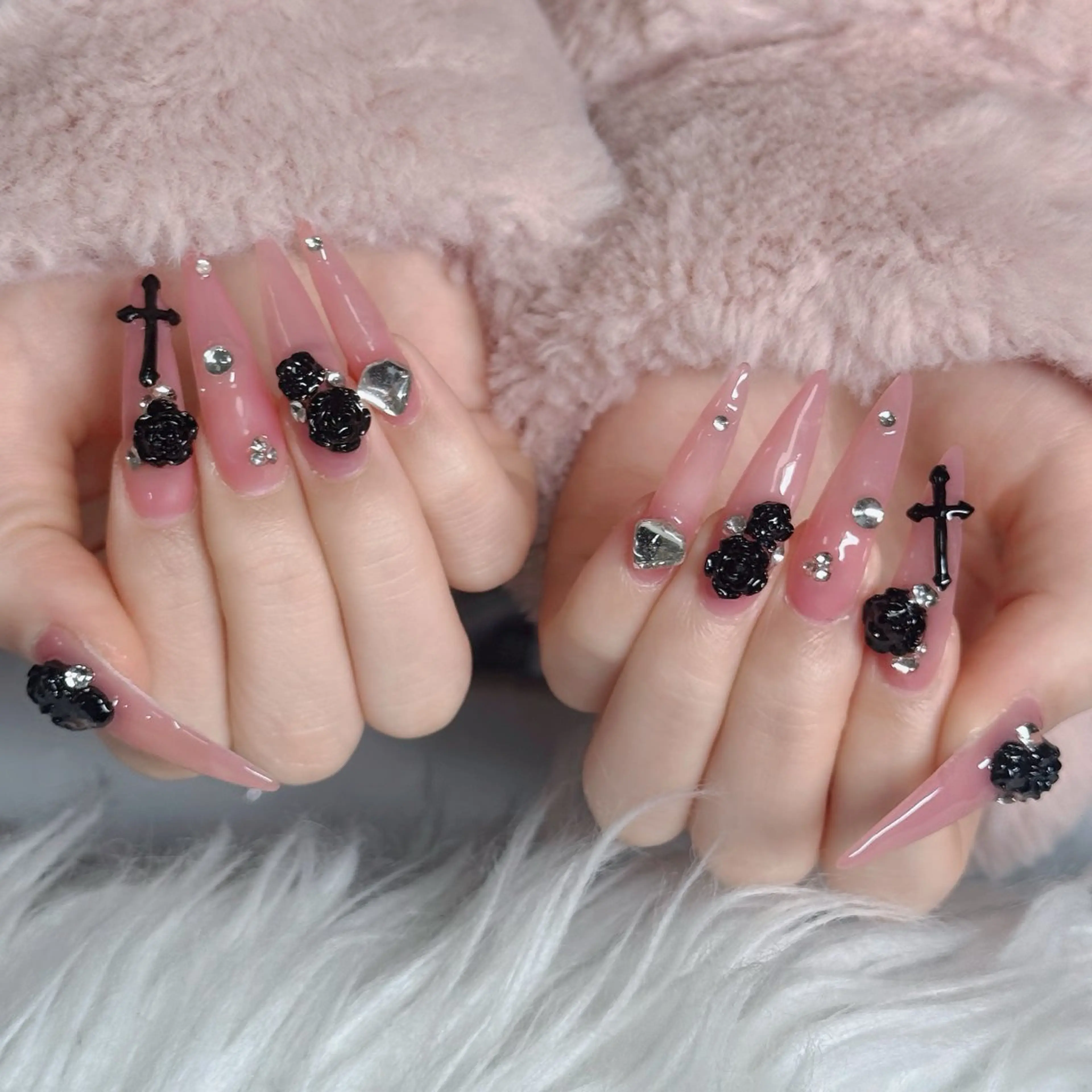 ネイル フットネイル フレンチネイル グラデーション 韓国ネイル ロングネイル ハンドネイル Hani Nail Salonのネイルデザイン