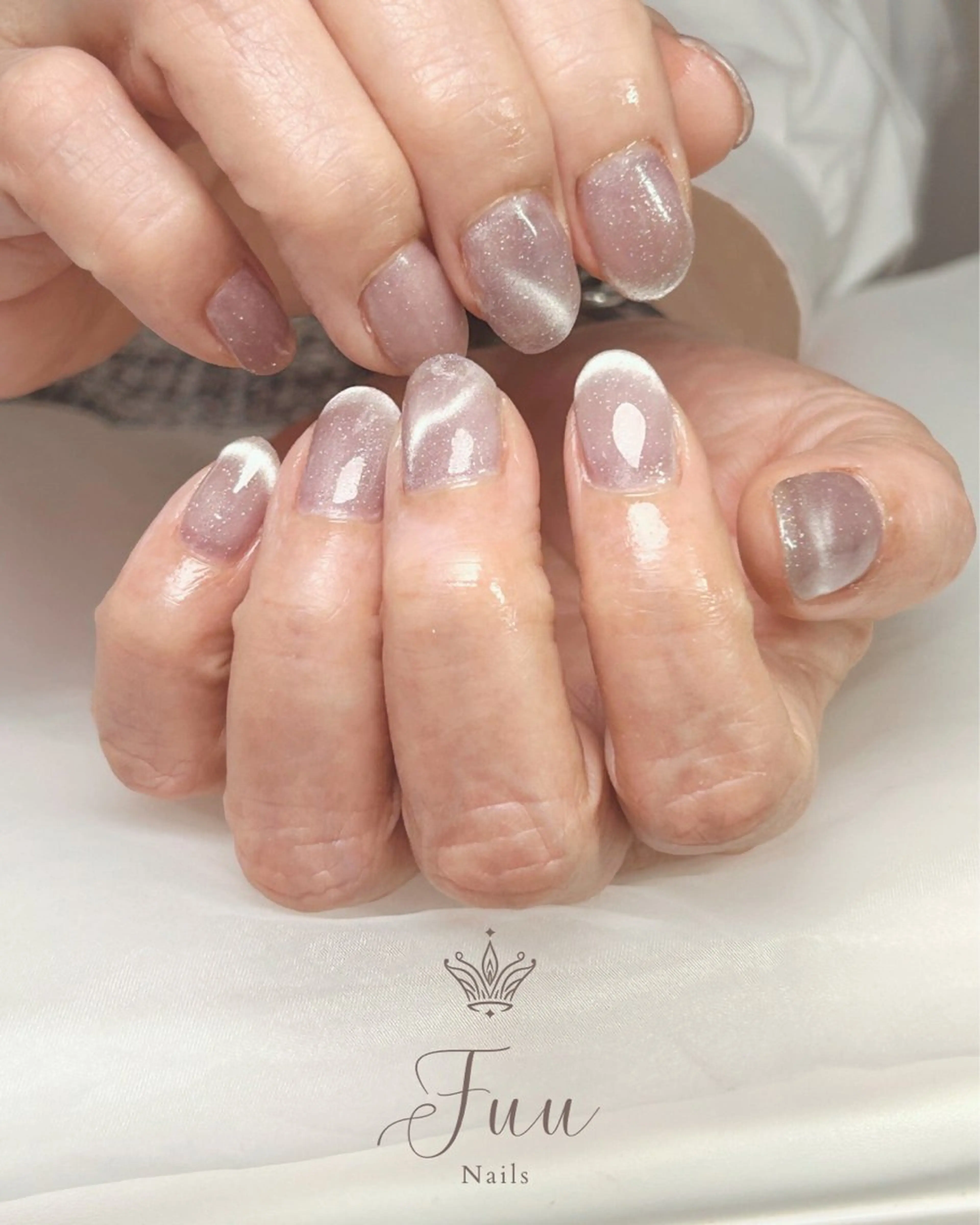 ネイル アートネイル マグネットネイル ミラーネイル ニュアンスネイル ワンカラーネイル ハンドネイル 犬のいるネイルサロン Fuu nailsのネイルデザイン