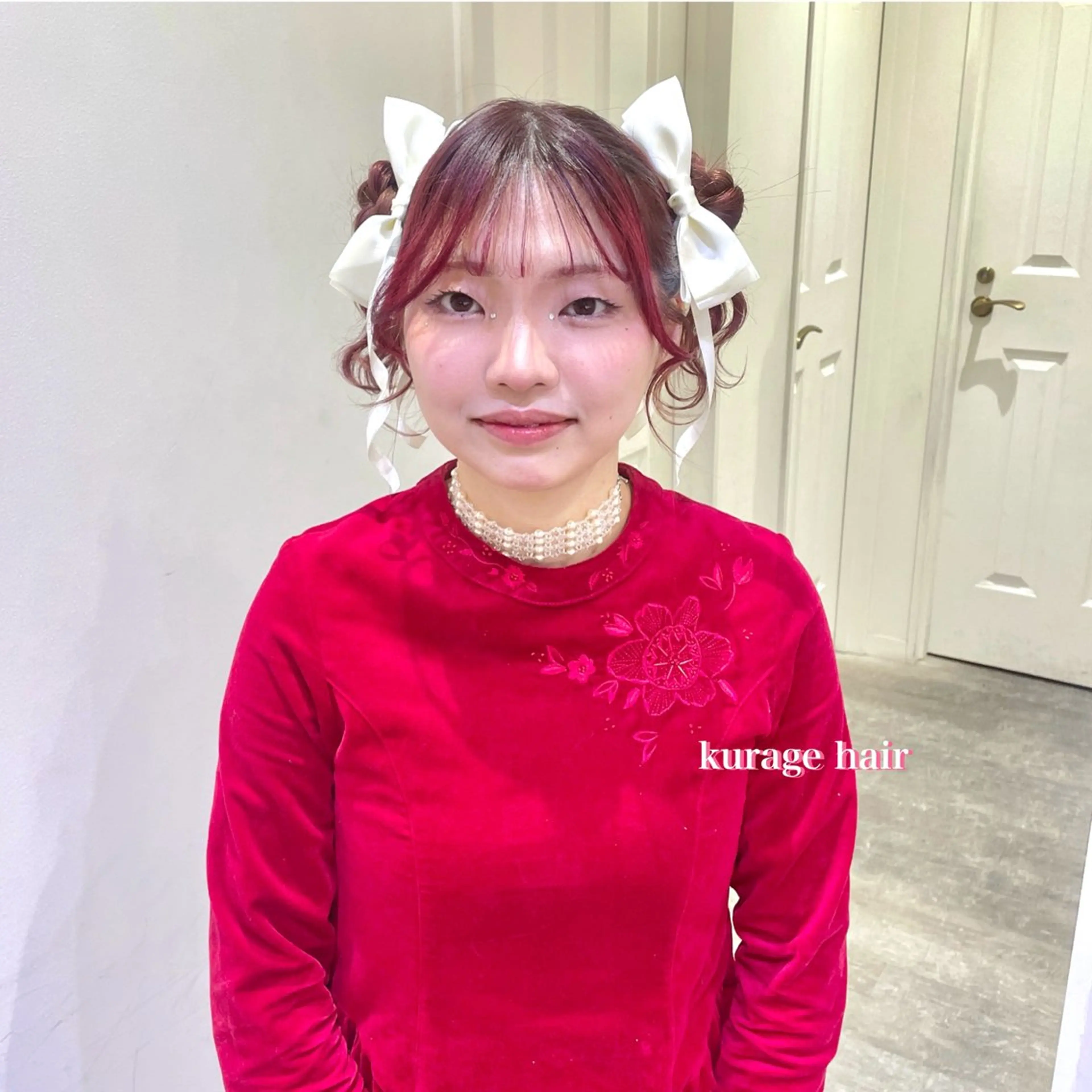 ヘアアレンジ ハイトーンカラー/ 長さだし🐇きょうかのヘアスタイル