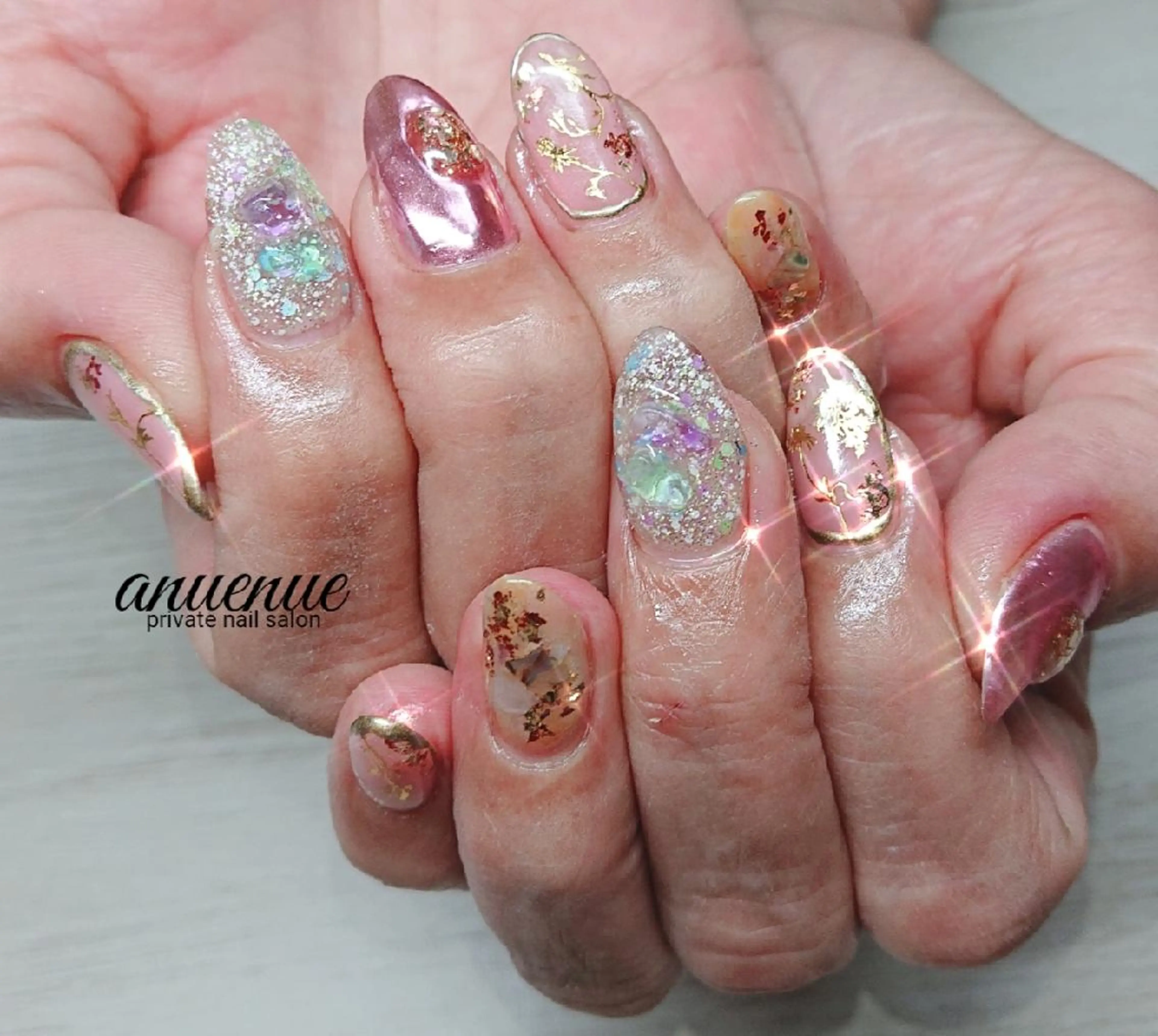 ネイル ハンドネイル ハンドケア anuenu eのネイルデザイン