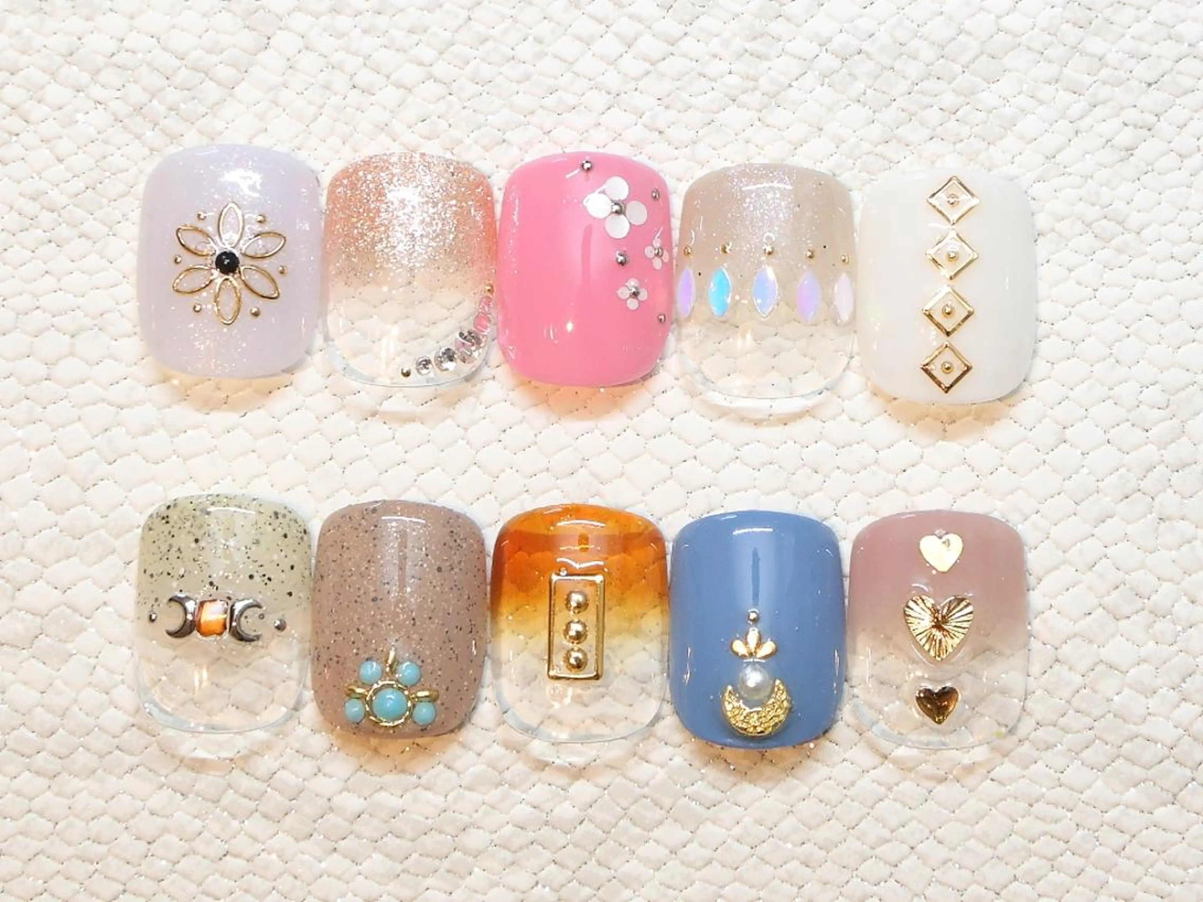 【オフ込】ワンカラー・ラメグラアート1本コースの写真