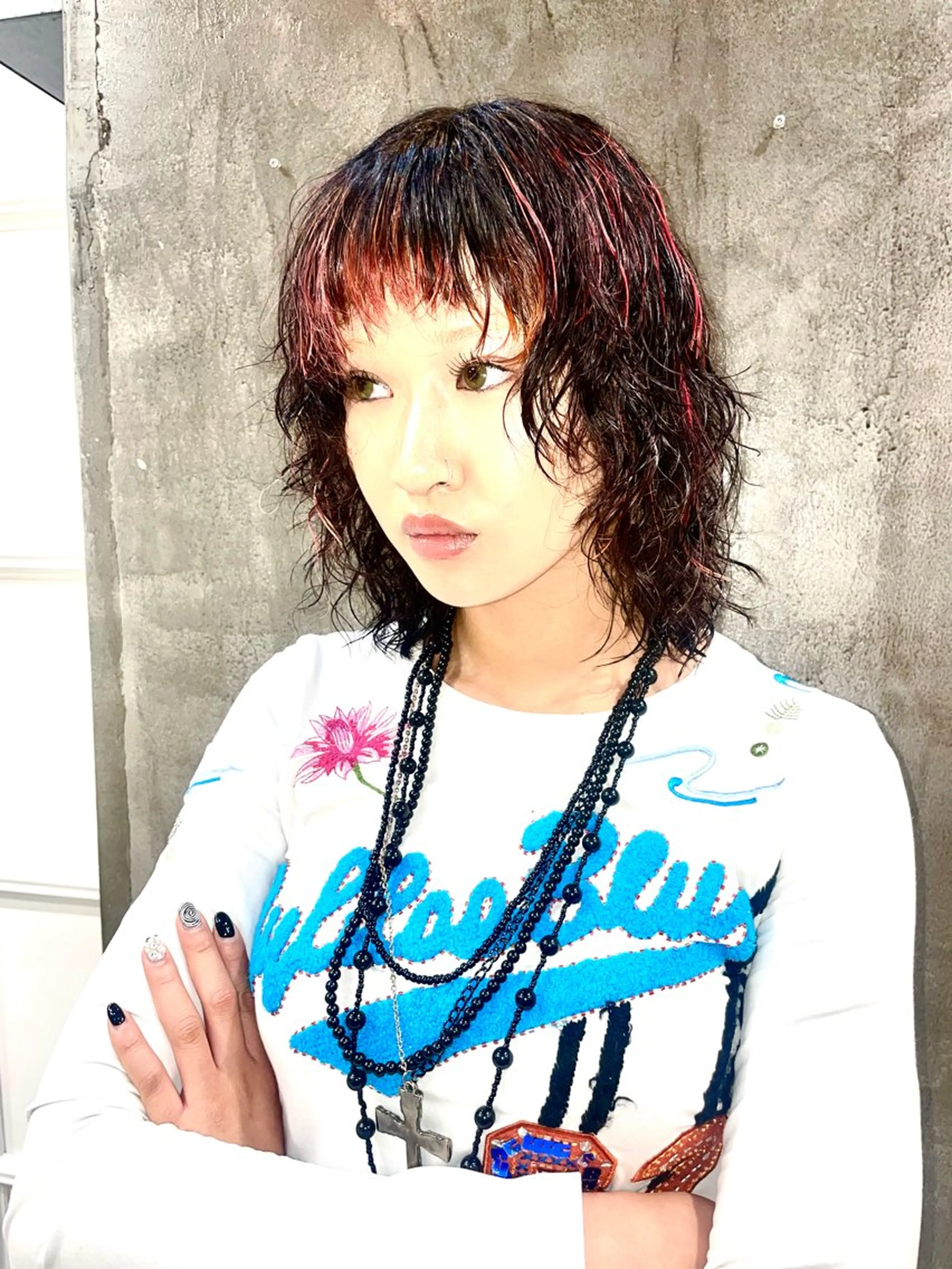 ショート カラー パーマ カット ヘアカラー パーマ トリートメント デザインカラー⭐︎★ 🐆hyo🐆のヘアスタイル