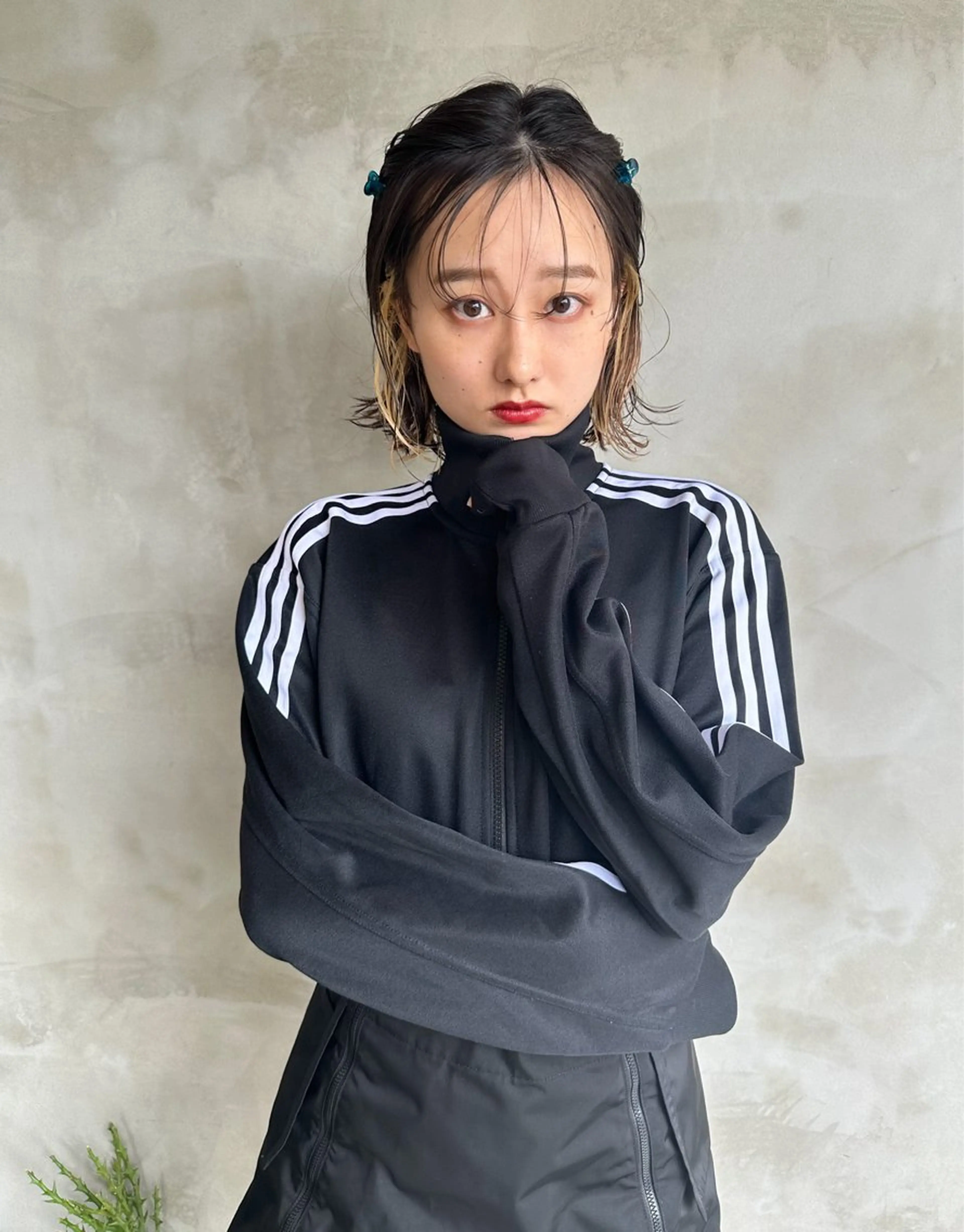 ミディアム カラー 山田 裕介のヘアスタイル