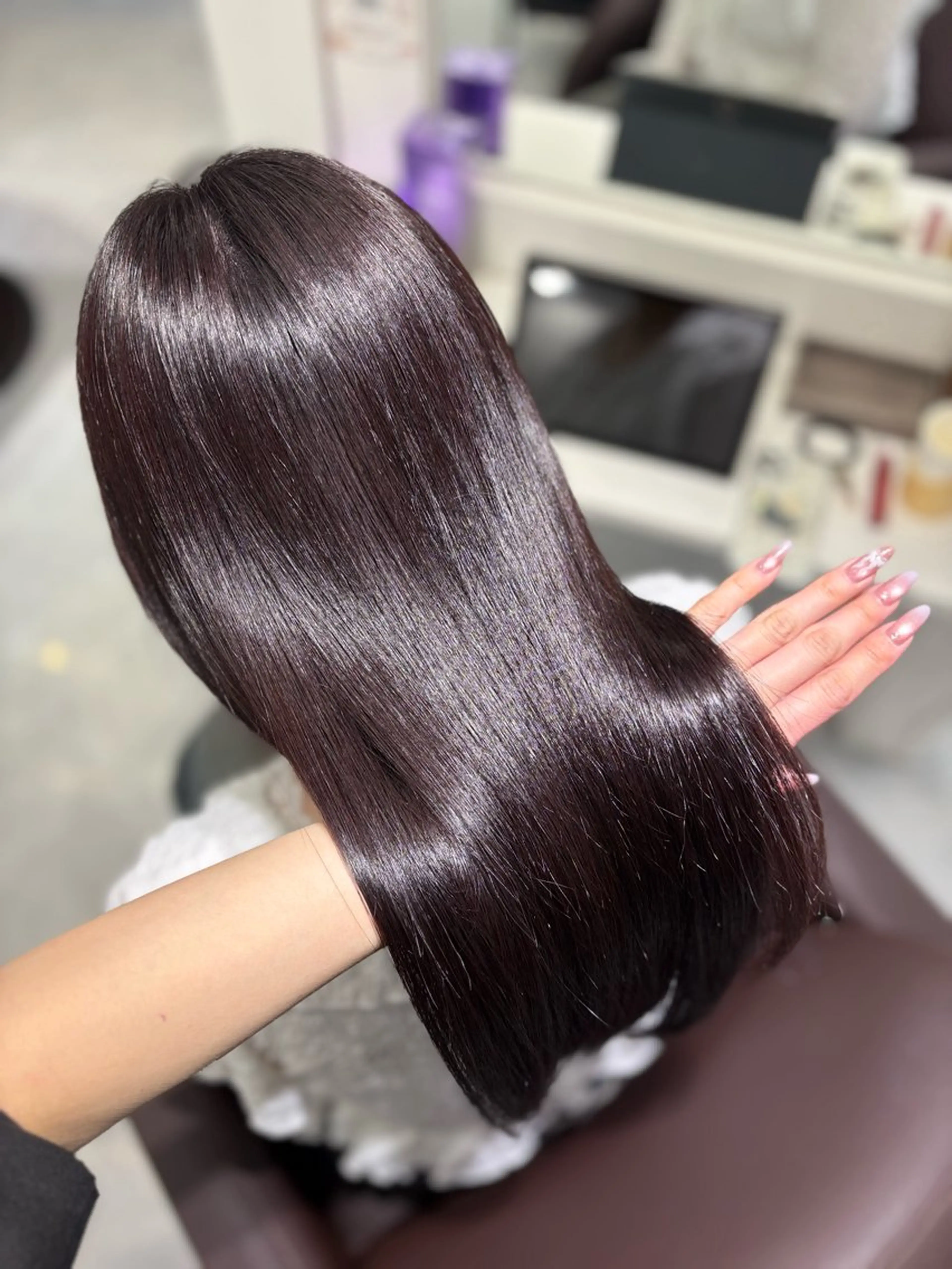 ロング 髪質改善 トリートメント トリートメント ヘッドスパ Aura 髪質改善＆韓国レイヤー所属・あい❤︎ /髪質改善/韓国巻きのヘアスタイル