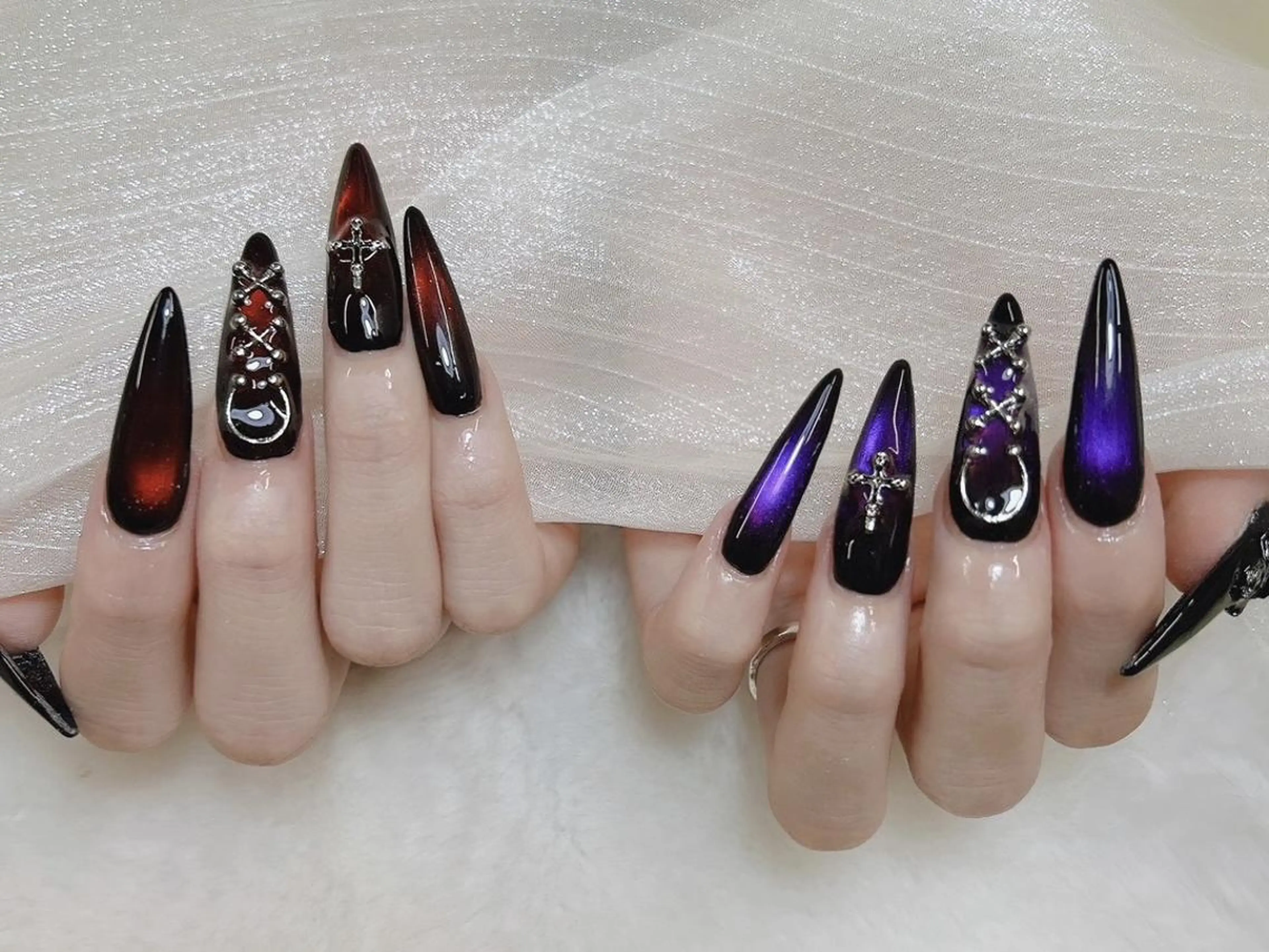 ネイル チークネイル キラキラネイル 韓国ネイル ワンホンネイル ハンドネイル Kanoネイル 大宮店のネイルデザイン